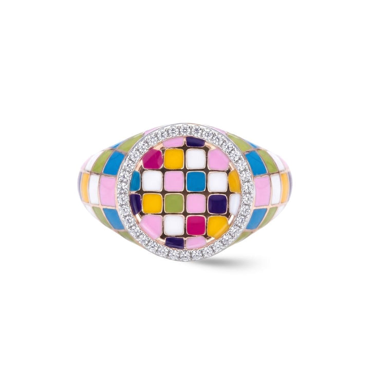 Mosaic Harmony Diamond Ring