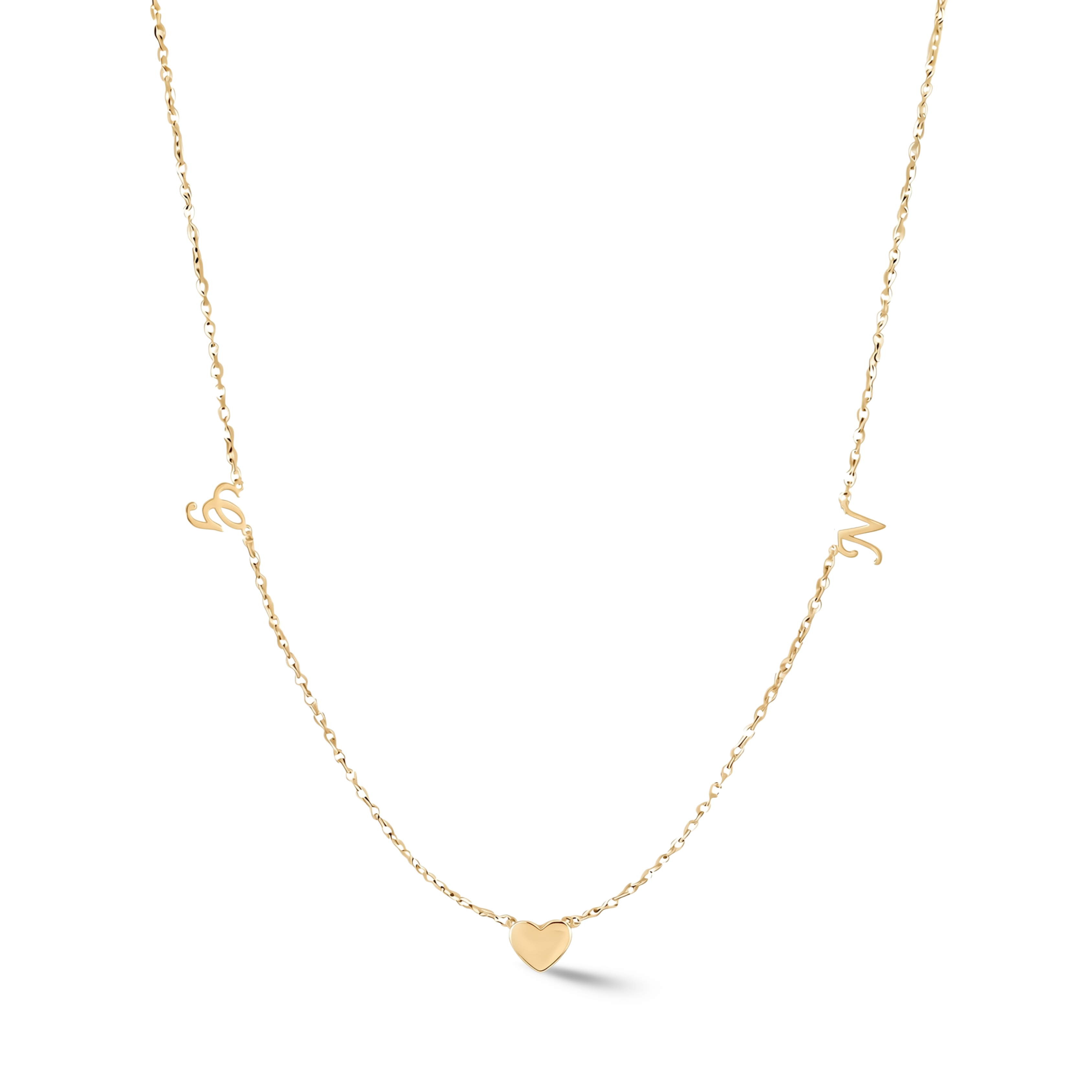 Zeeana Diamond Alphabets Necklace