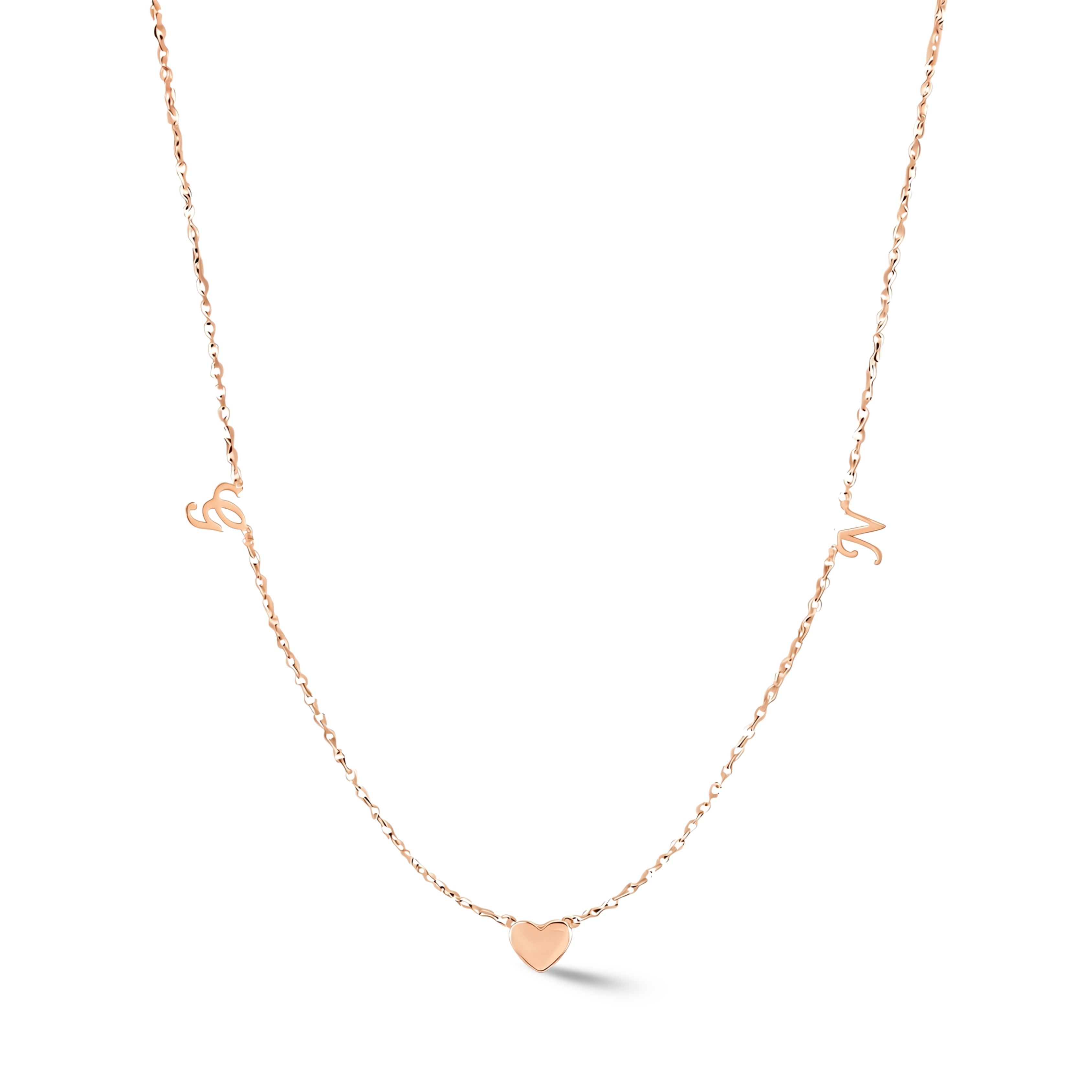 Zeeana Diamond Alphabets Necklace
