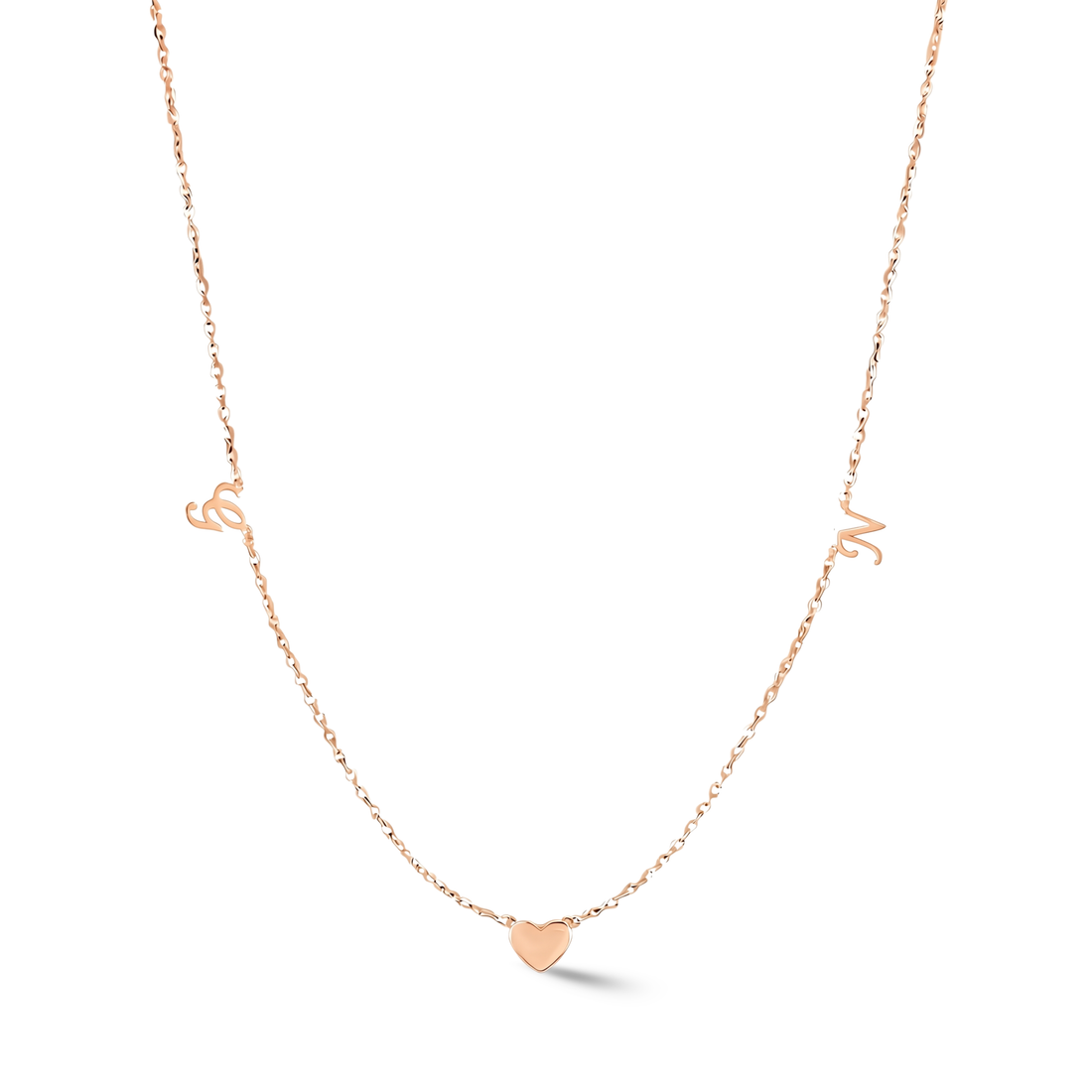 Zeeana Diamond Alphabets Necklace