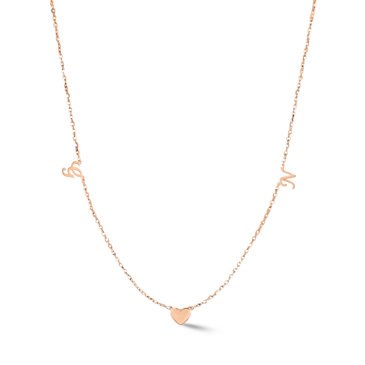 Zeeana Diamond Alphabets Necklace