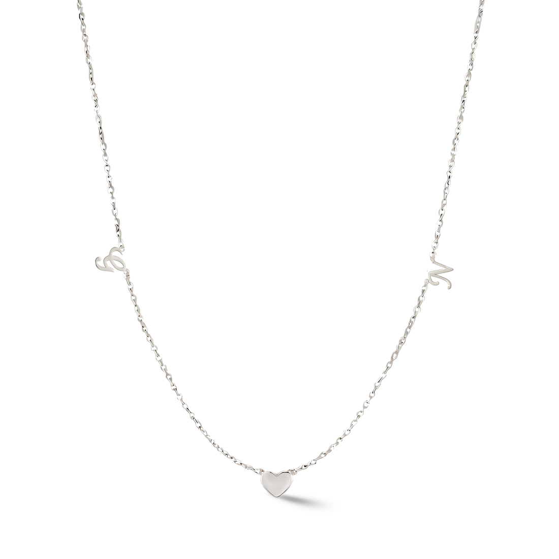 Zeeana Diamond Alphabets Necklace