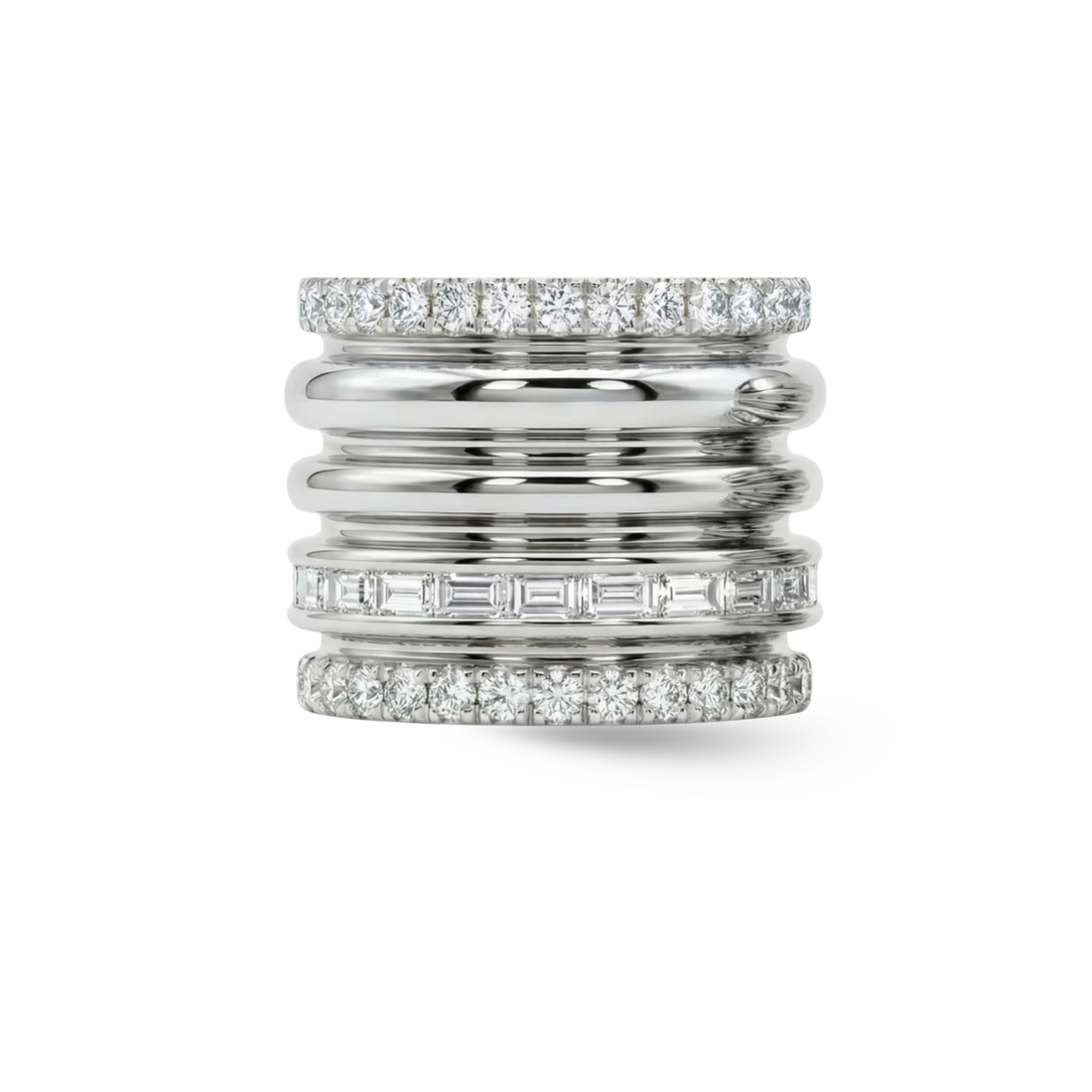 The Tiered Diamond Earcuff