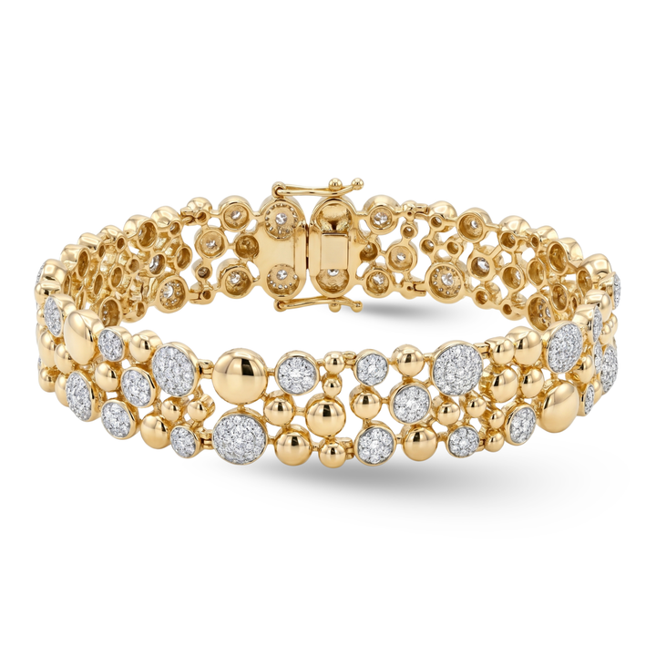 Bubbles Pavé Statement Bracelet
