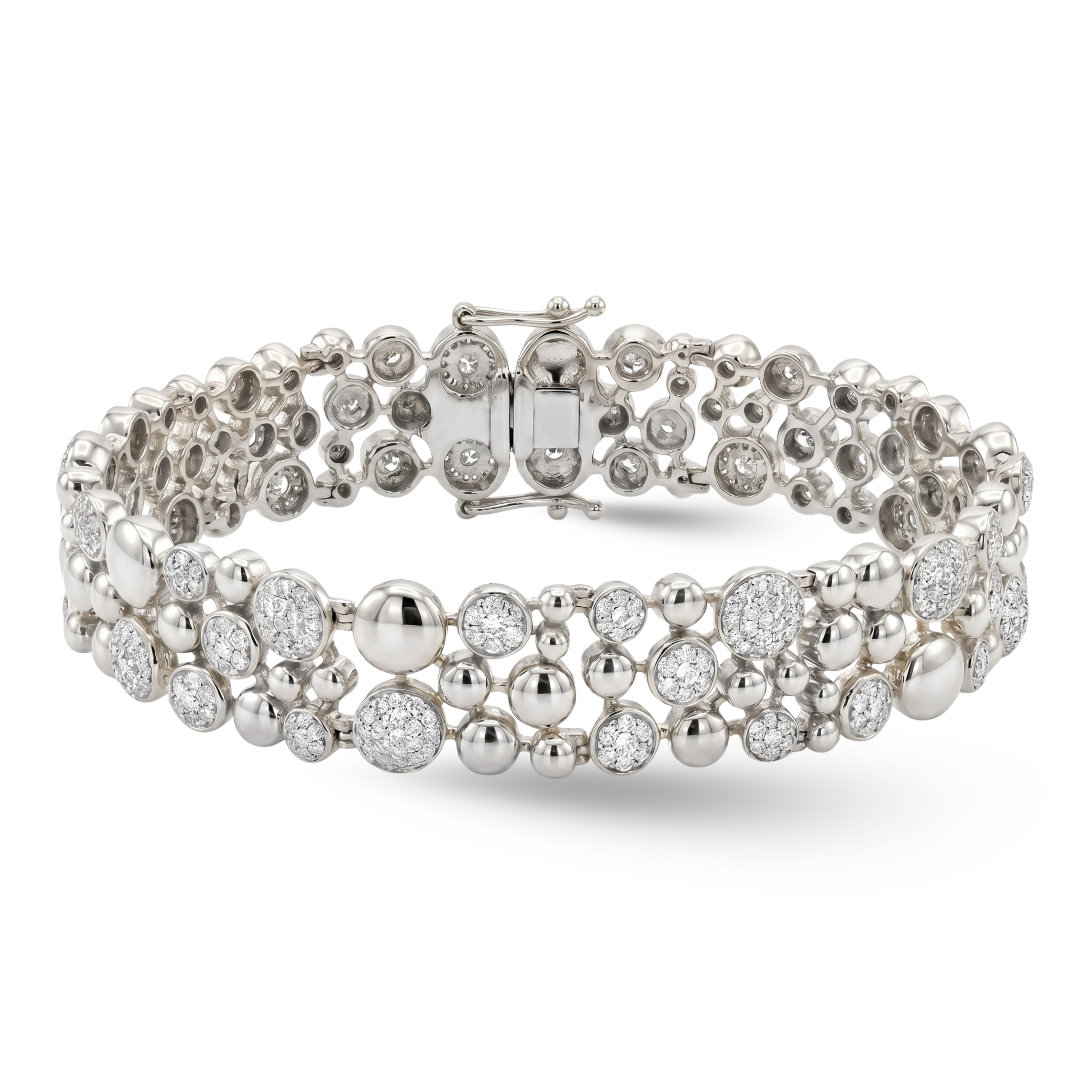 Bubbles Pavé Statement Bracelet