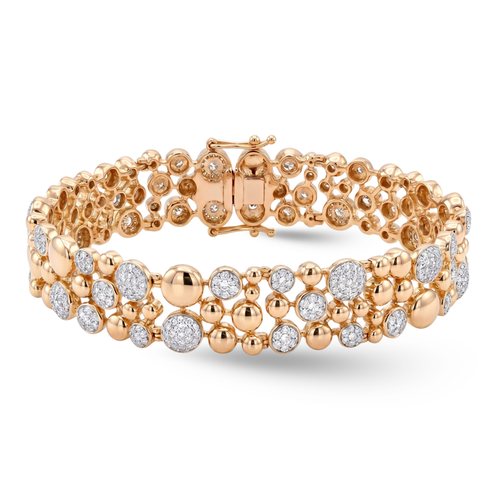 Bubbles Pavé Statement Bracelet