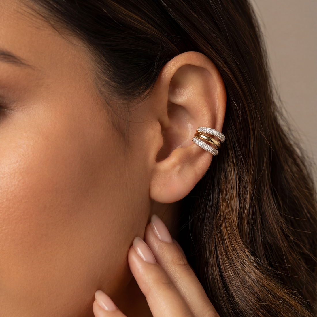 Brioche Diamond EarCuff