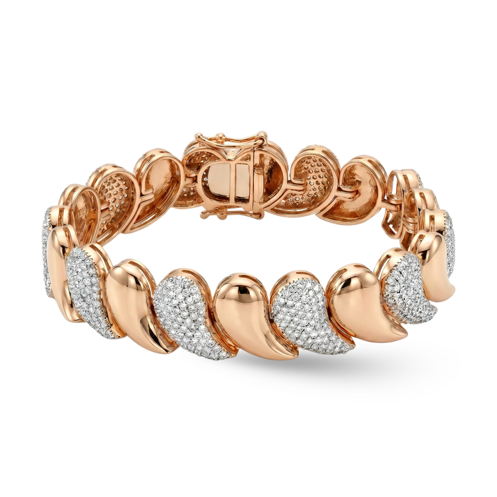 Golden Dewdrop Diamond Bracelet