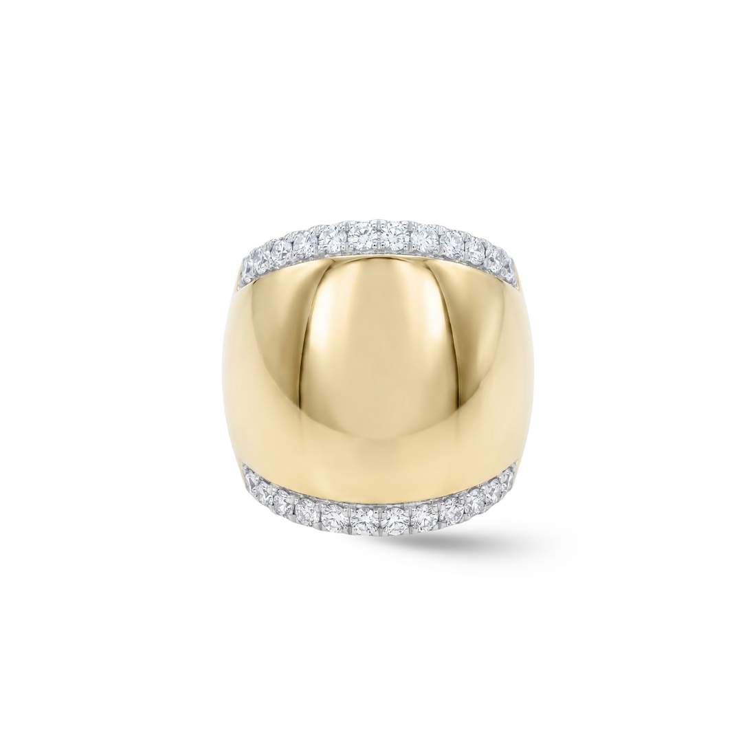 Gilded Chunky Diamond Ear Cuff