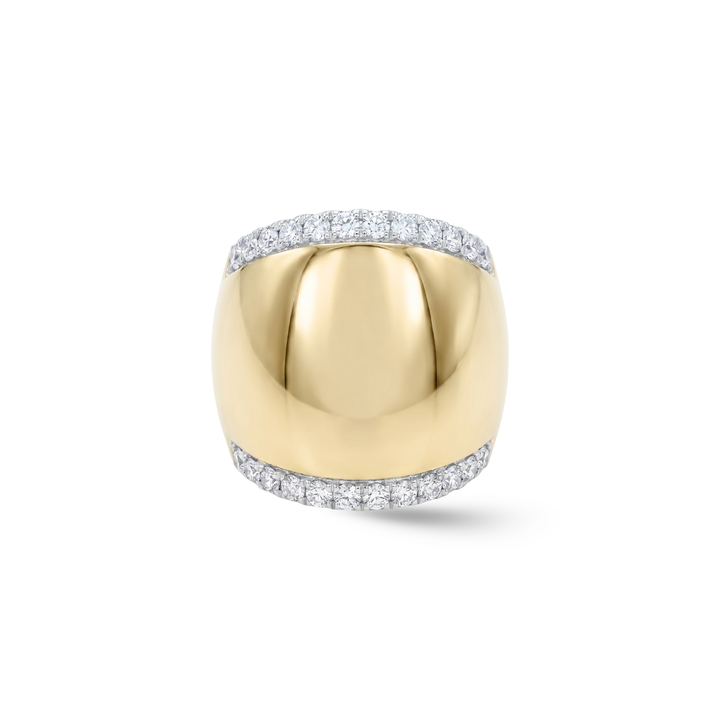 Gilded Chunky Diamond Ear Cuff