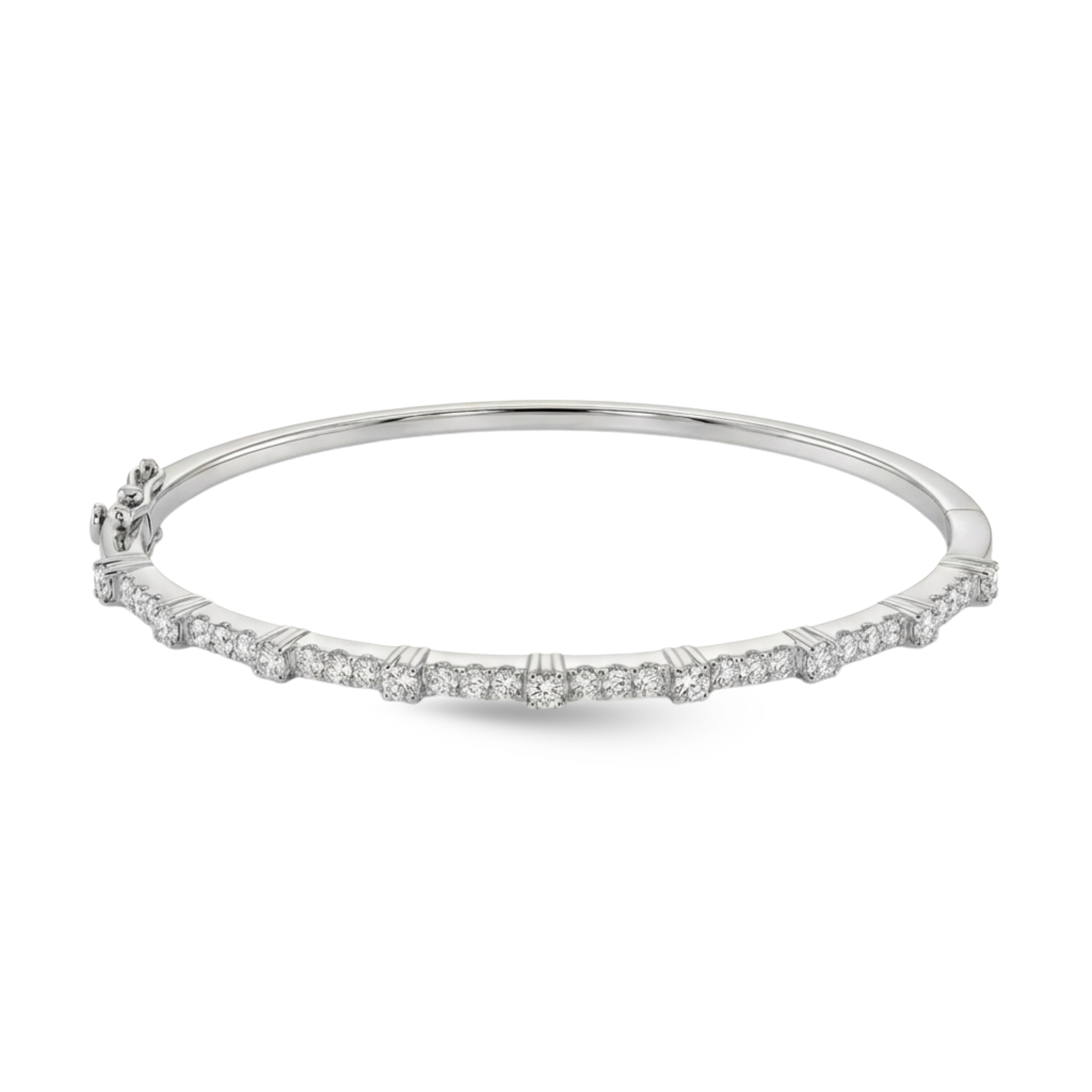 Eternity Diamond and Precious Stone Bangle