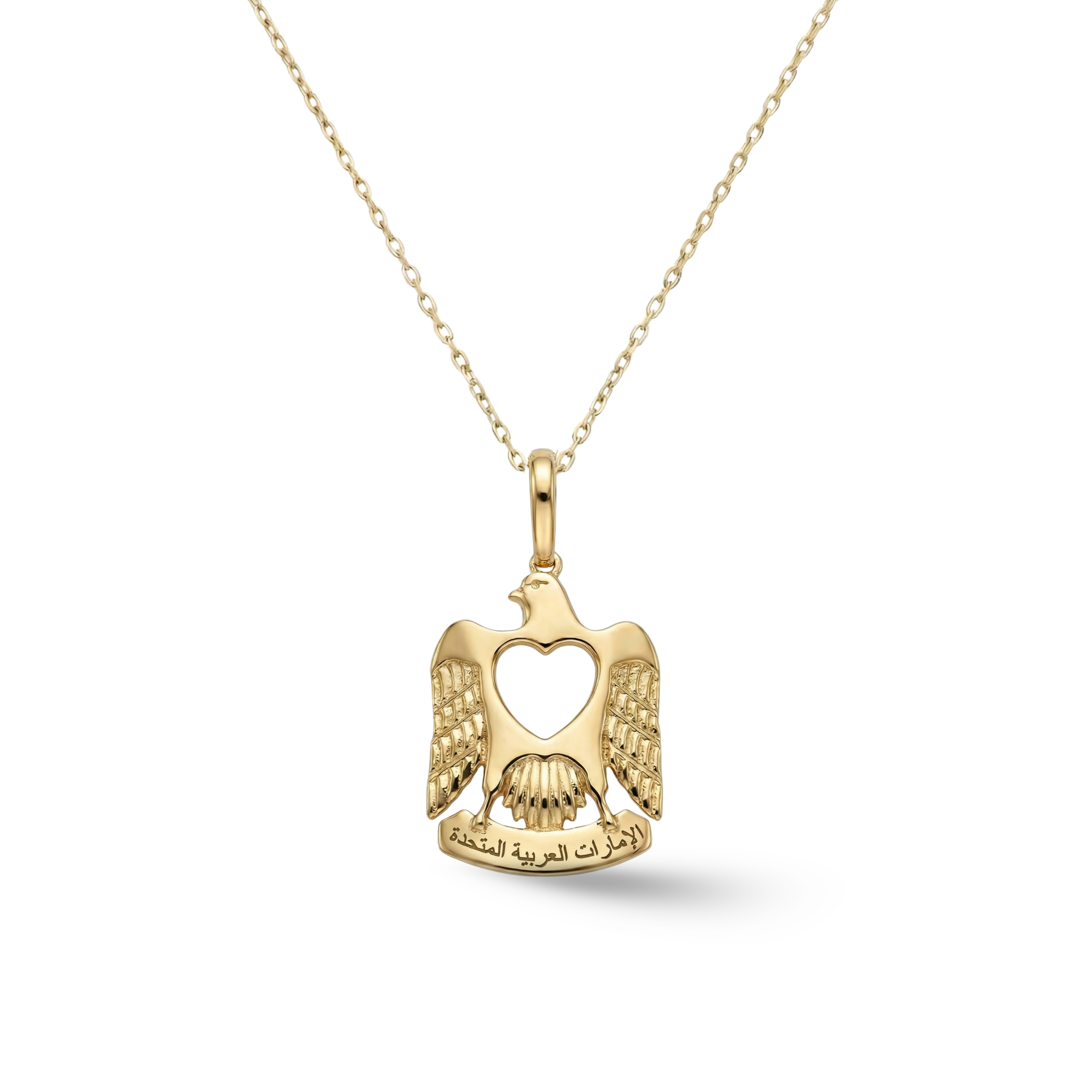 UAE Falcon Enamel Necklace