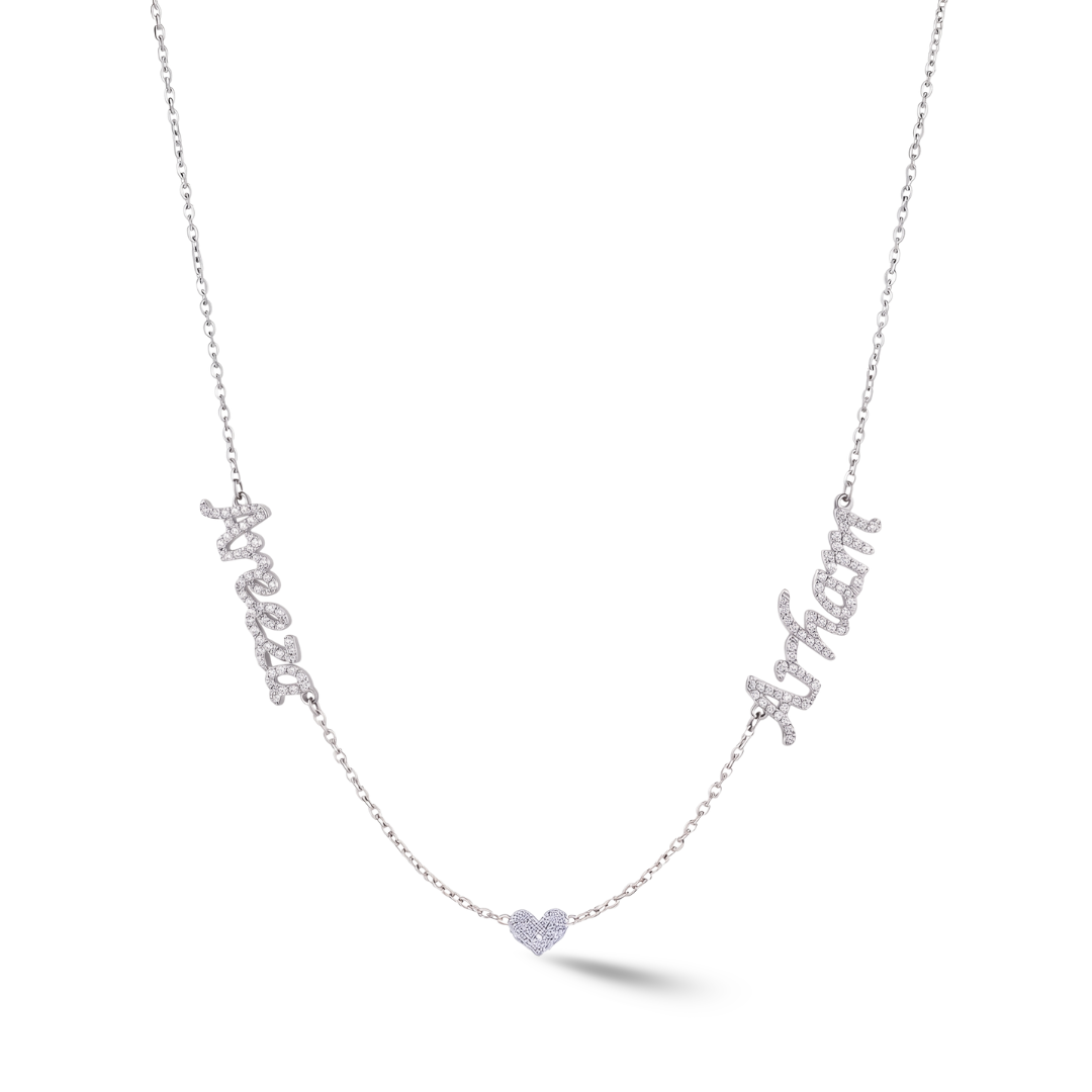 Zeeana Two Name Necklace