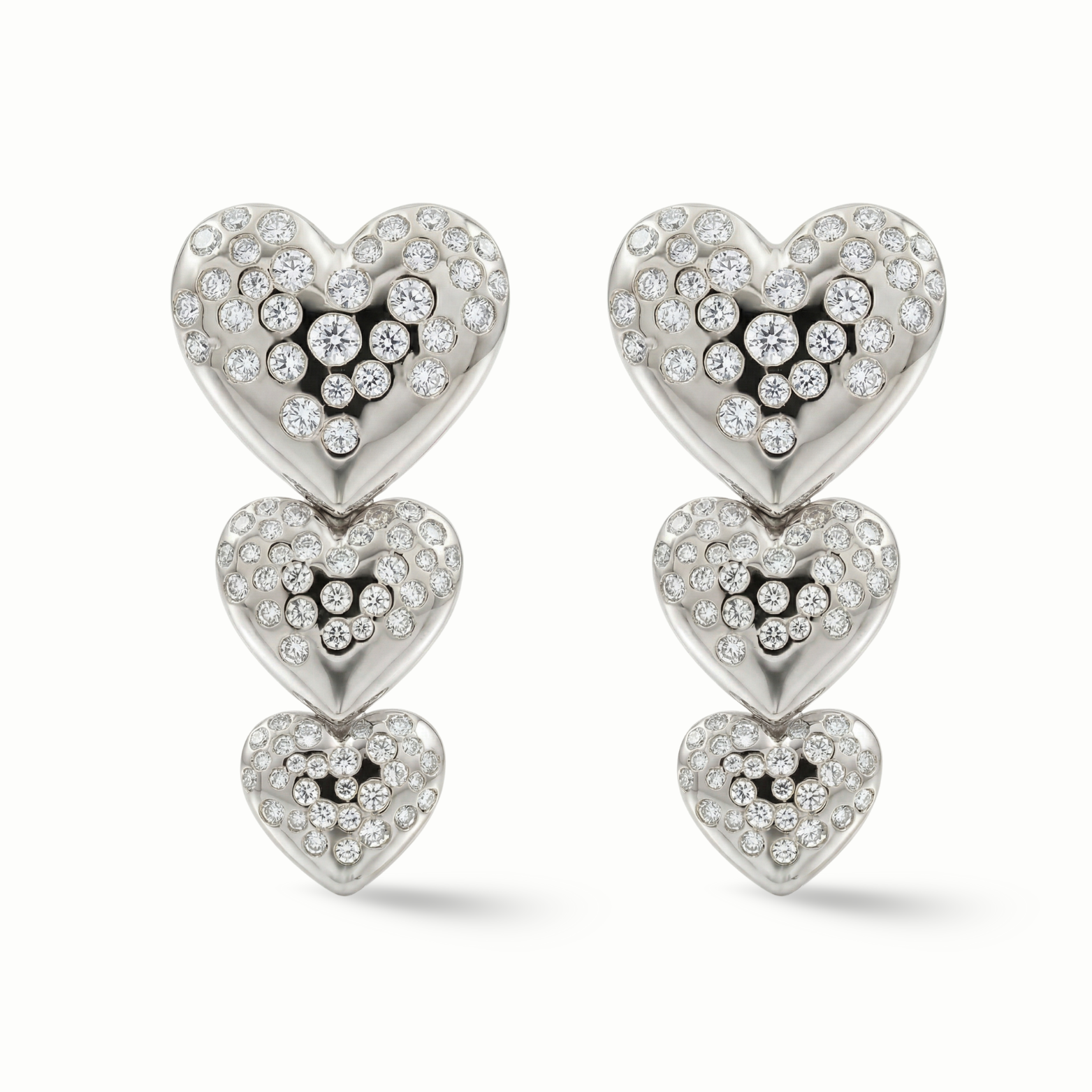Luxury edit Detachable Heart Earrings