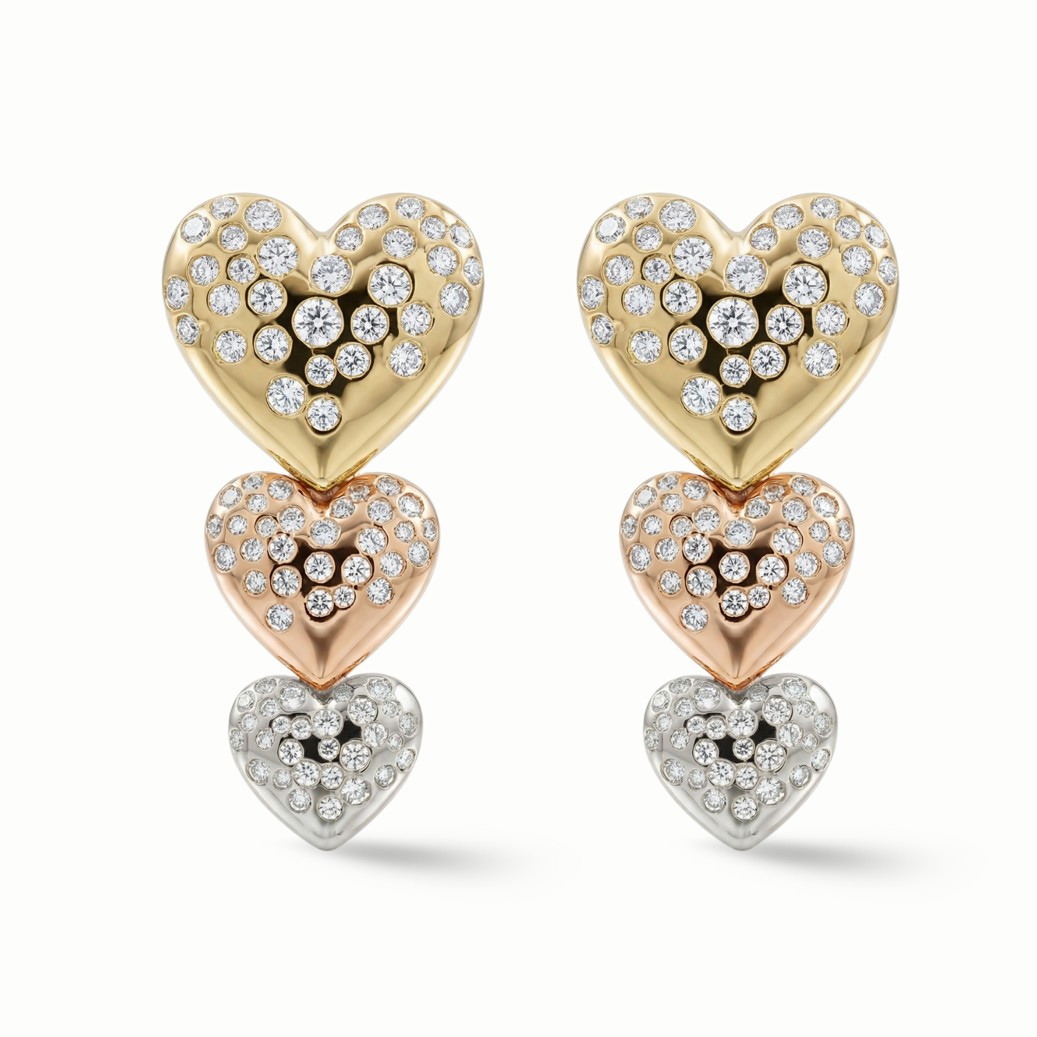 Luxury edit Detachable Heart Earrings