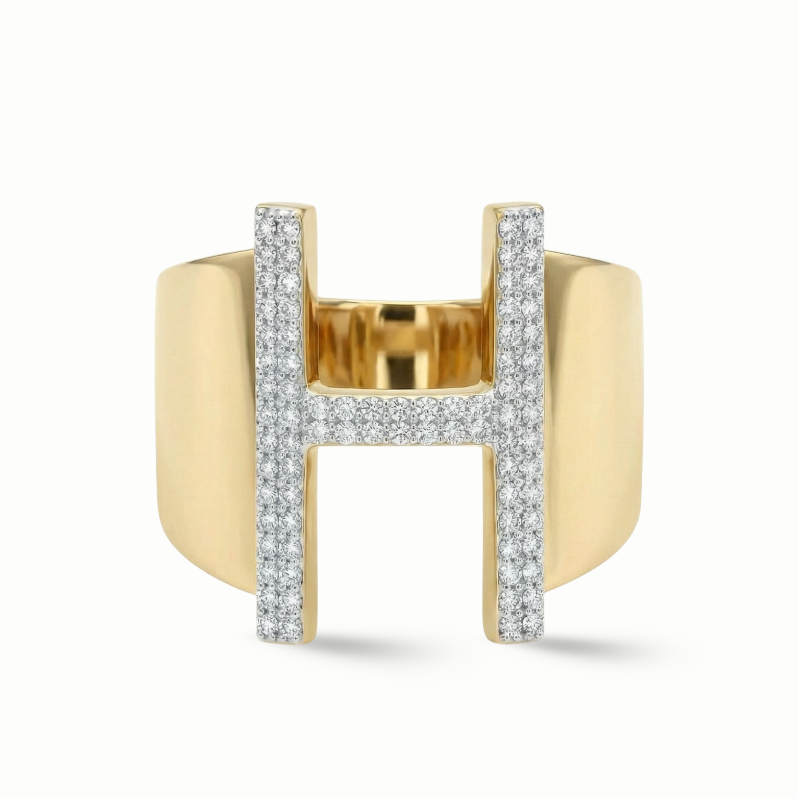 Zeeana Icon Initial Ring