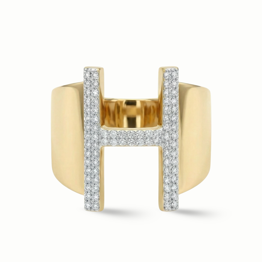 Zeeana Icon Initial Ring