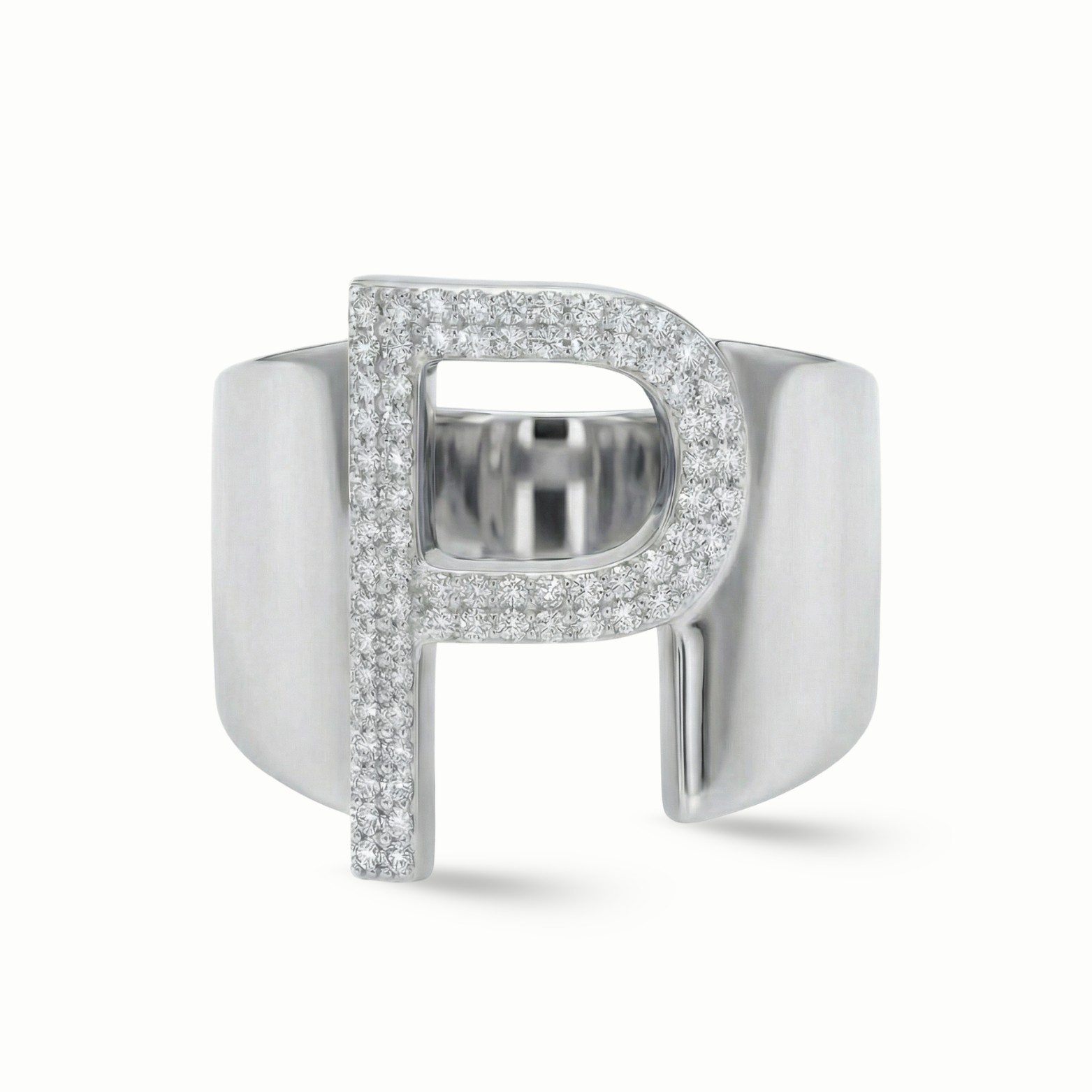 Zeeana Icon Initial Ring