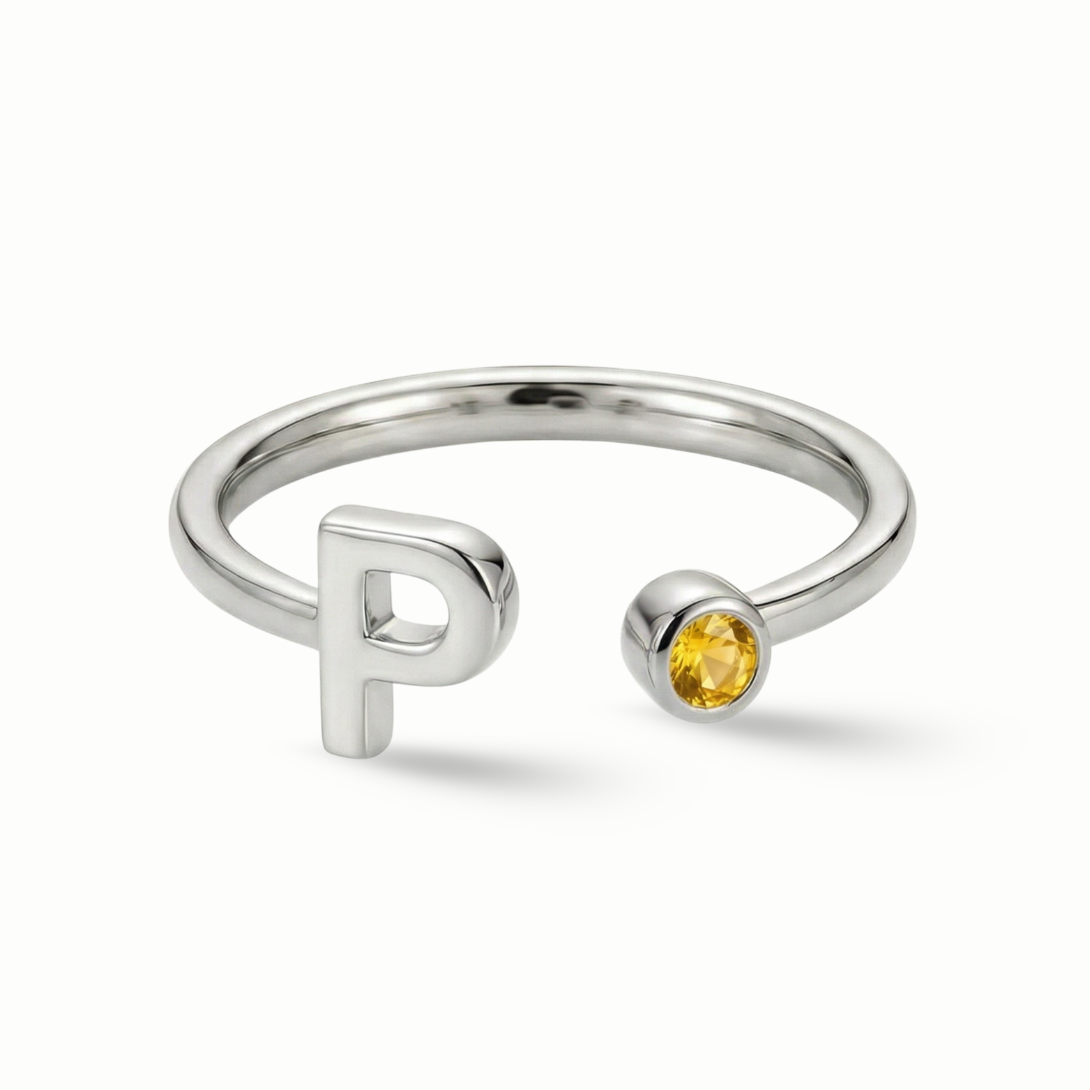 Zeeana Alphabet and Birthstone Ring