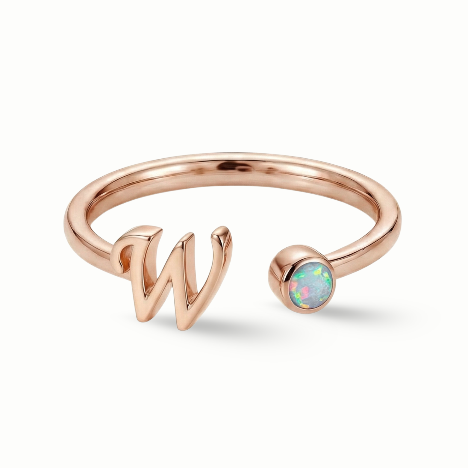 Zeeana Alphabet and Birthstone Ring