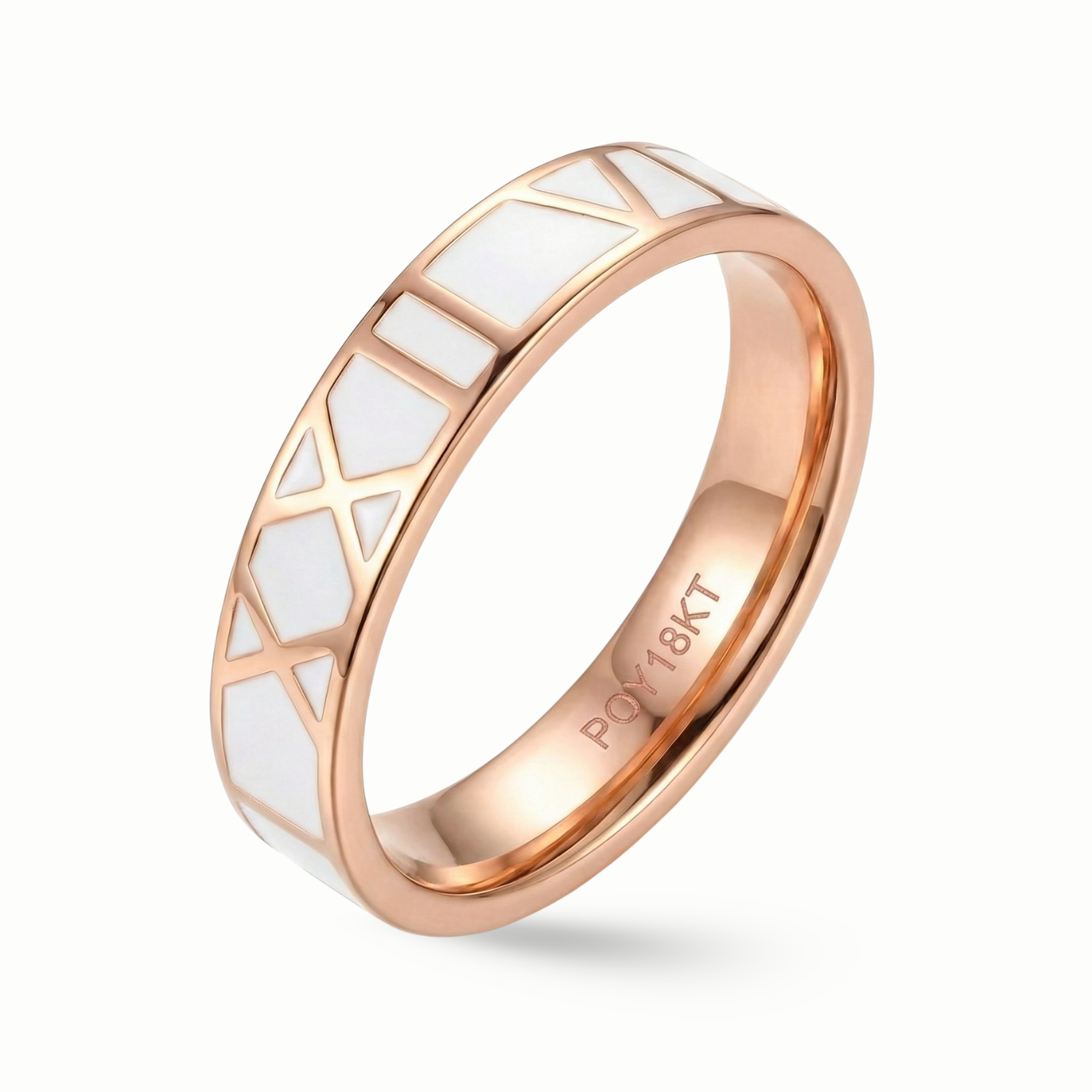 Zeeana Roman Number Date Ring