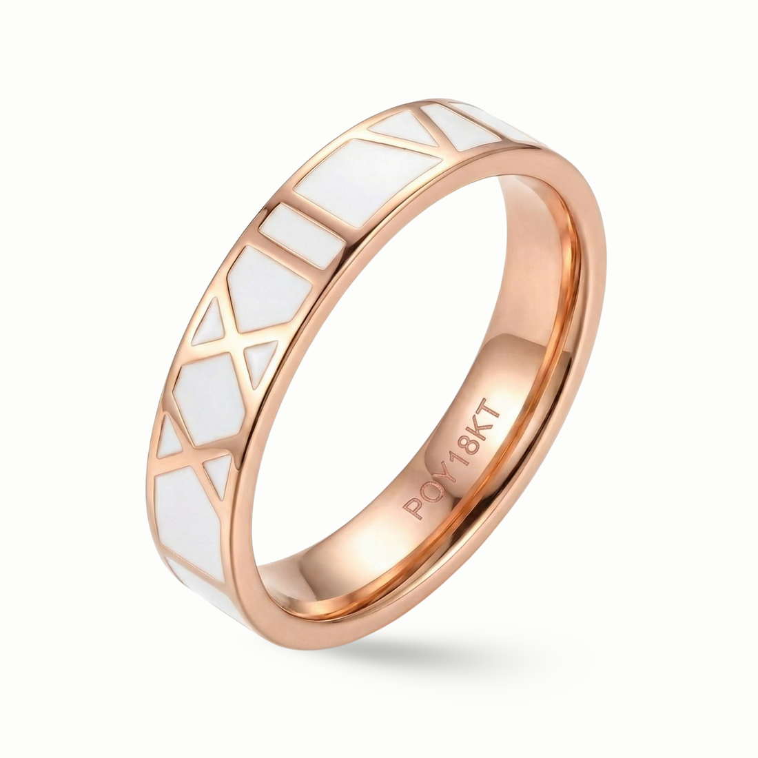 Zeeana Roman Number Date Ring