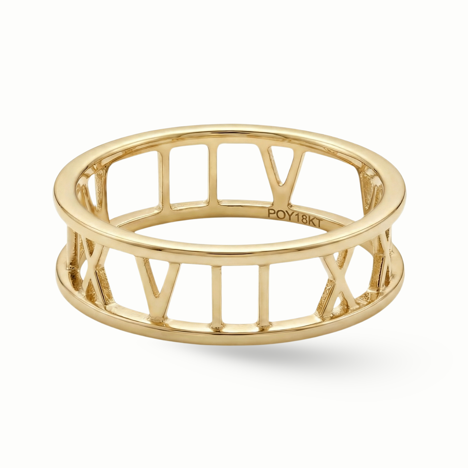 Zeeana Roman Number Date Ring