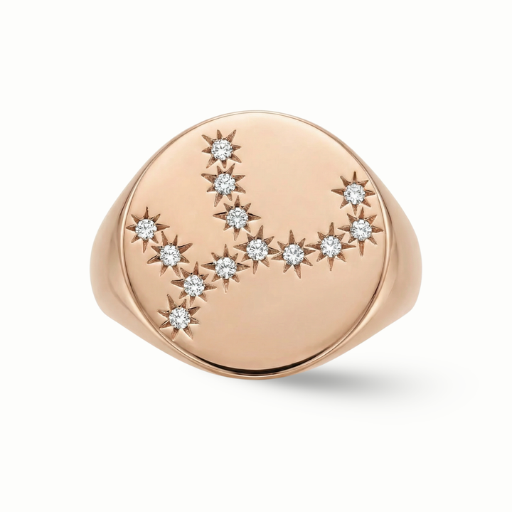 Zodiac Constellations Pinky Ring - PieceOfYou