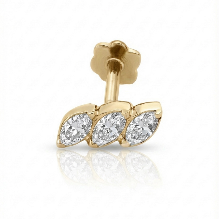Timeless essentials Three Marquise Earring