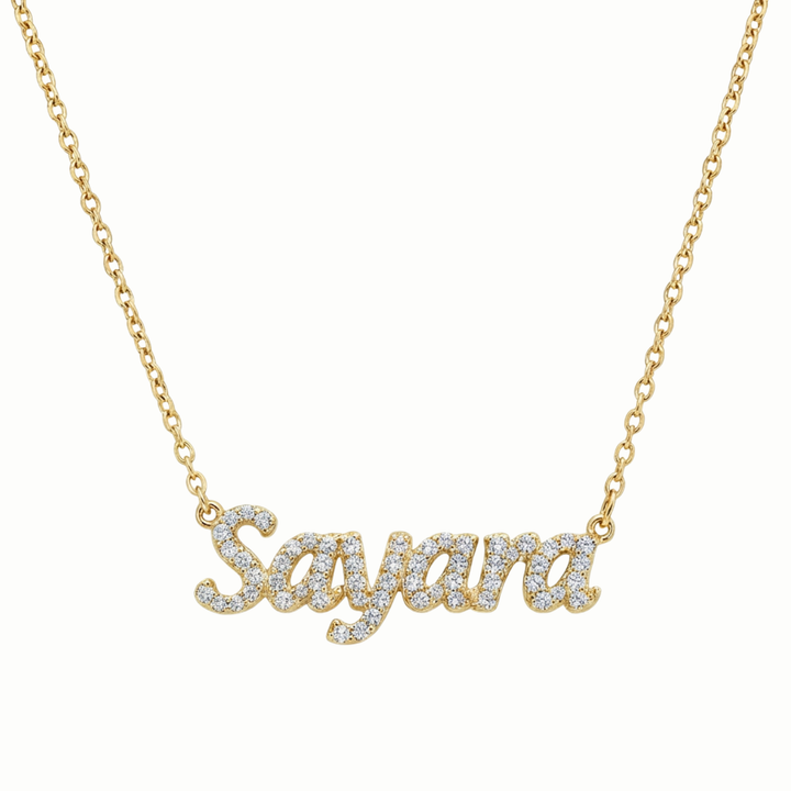 Tiny Treasures Diamond Name Necklace