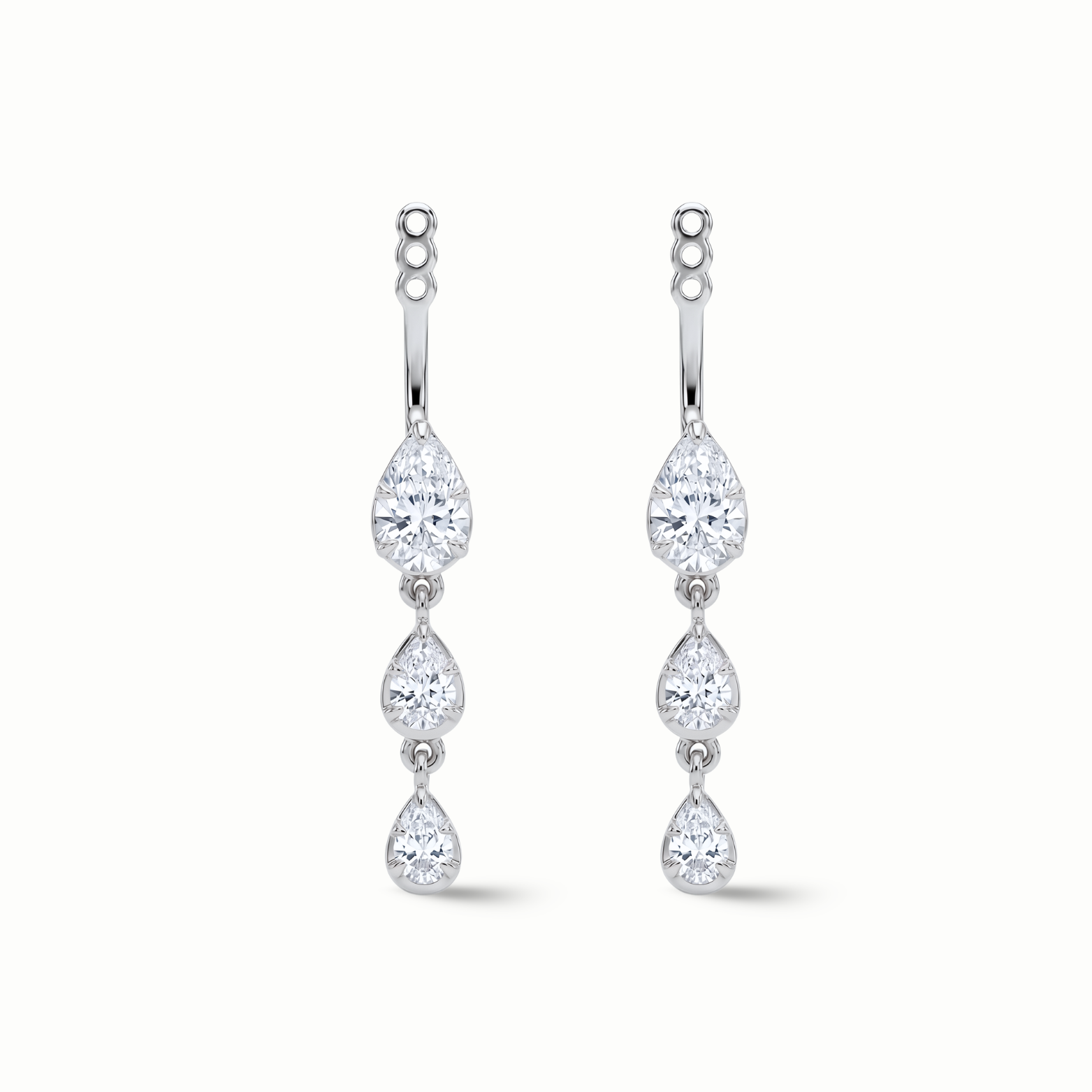 Tiered Pear Drop Earring Jackets