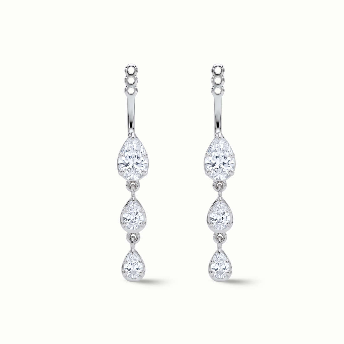 Tiered Pear Drop Earring Jackets