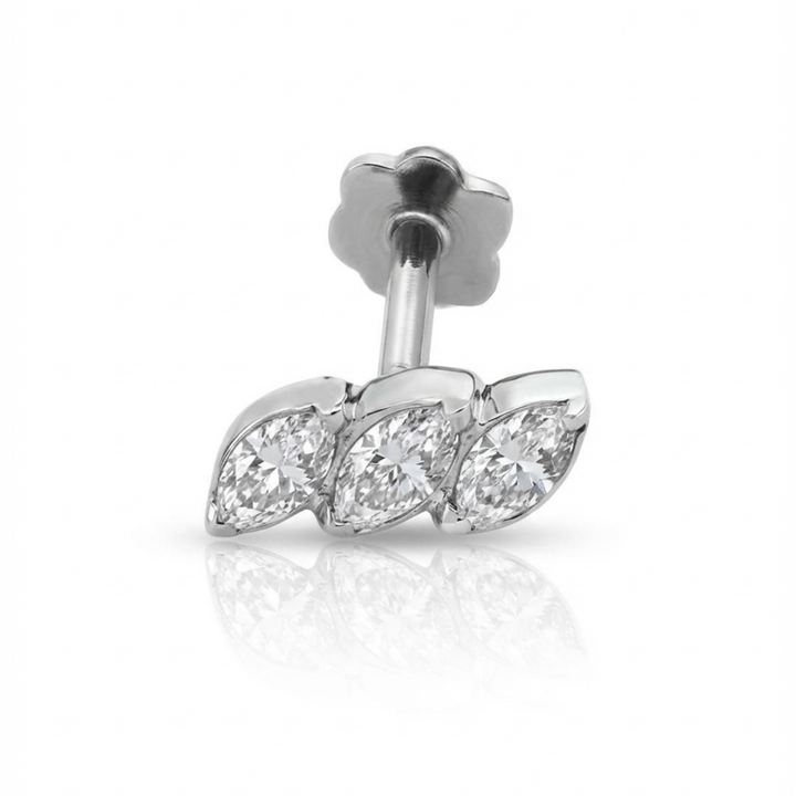 Timeless essentials Three Marquise Earring