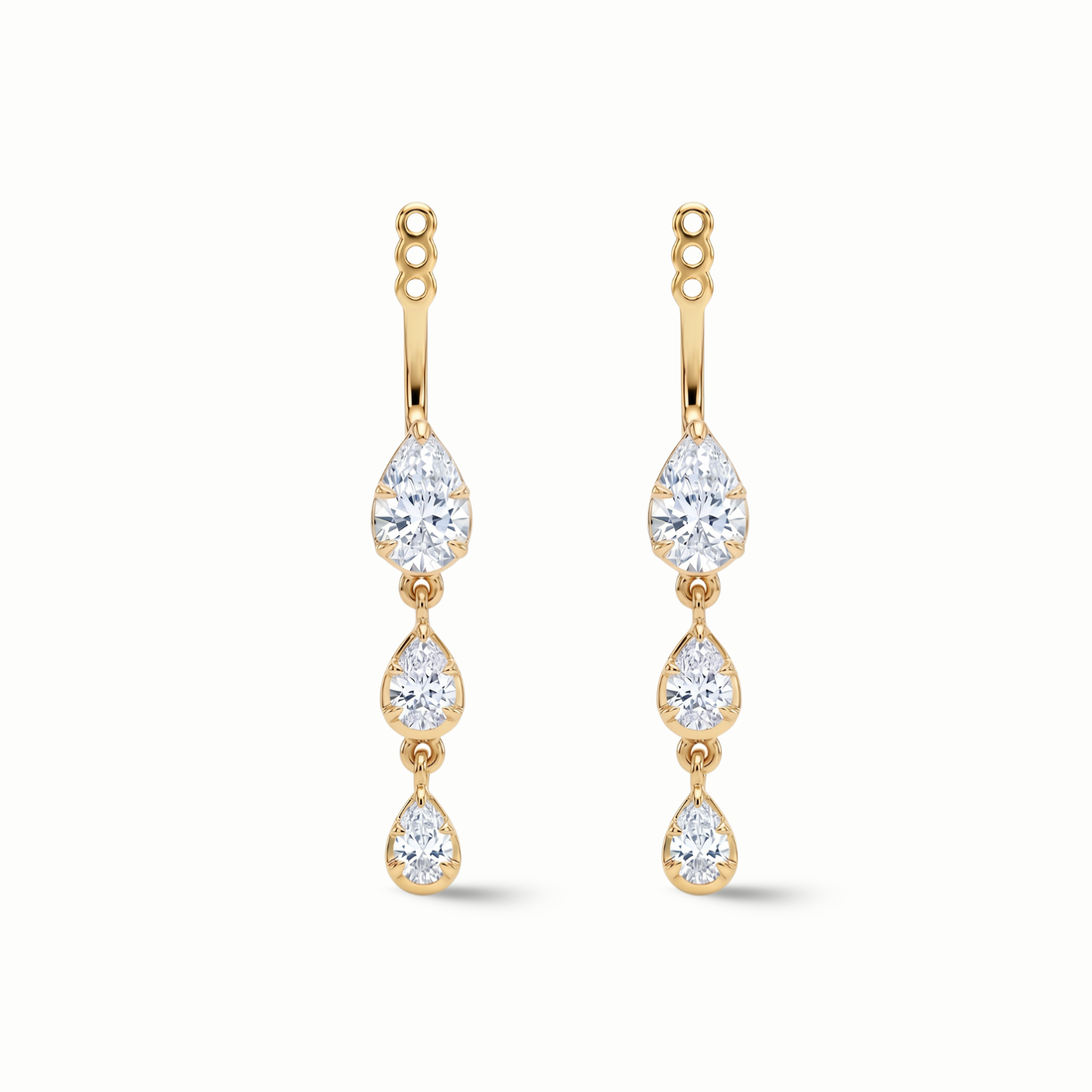 Tiered Pear Drop Earring Jackets