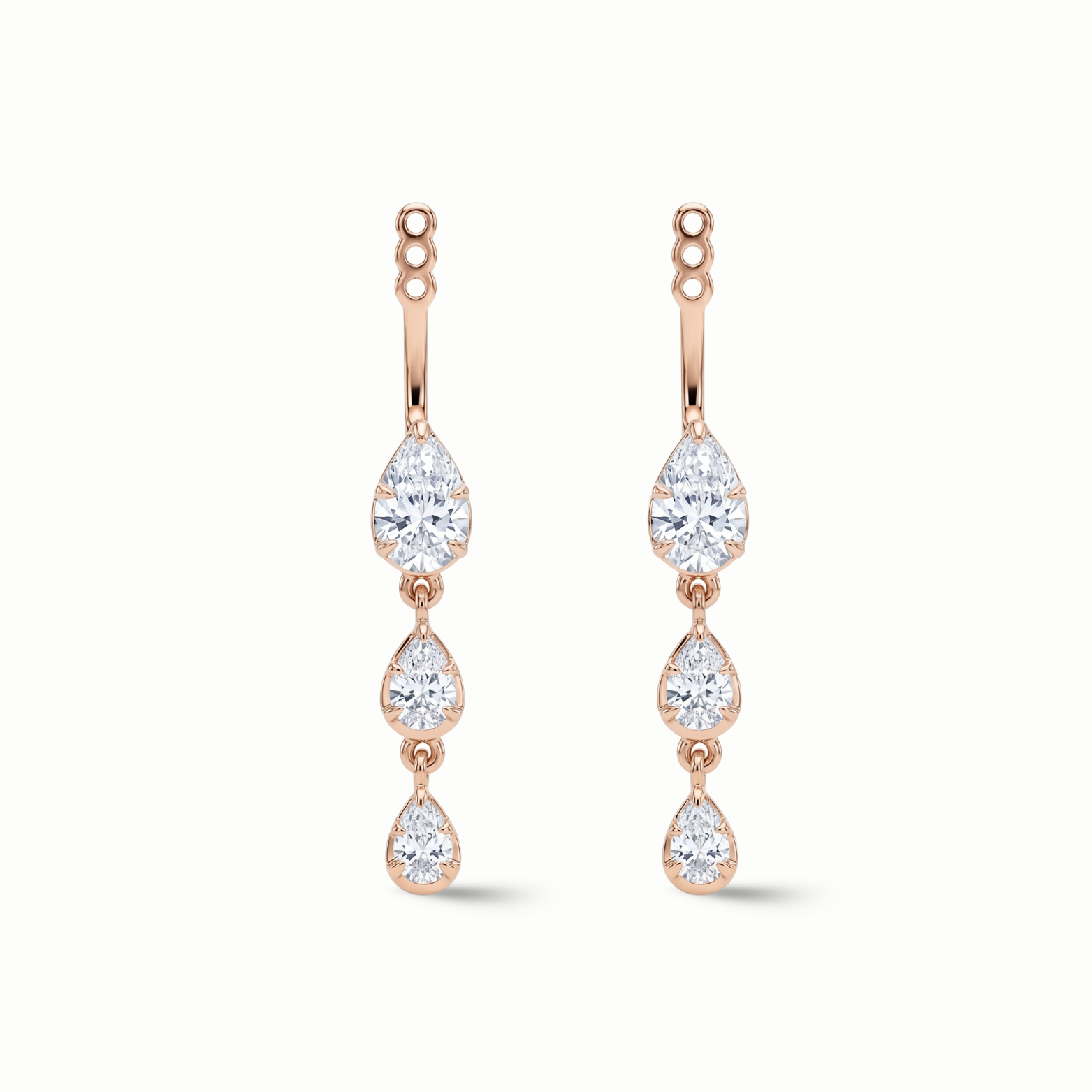 Tiered Pear Drop Earring Jackets