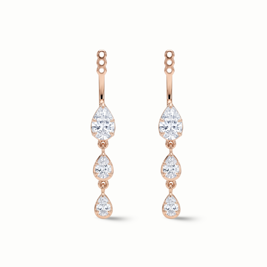 Tiered Pear Drop Earring Jackets
