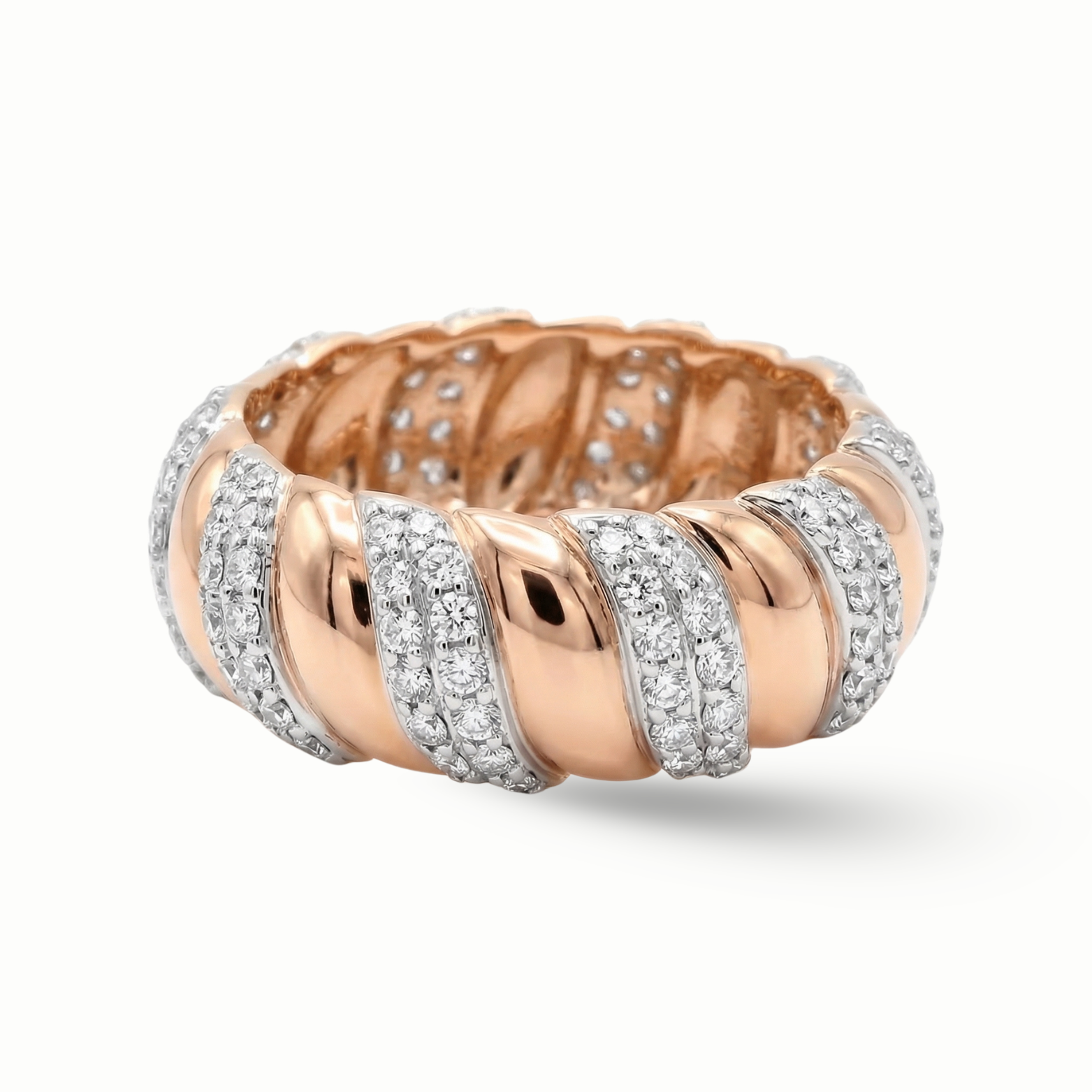 Luxury Edit Spiral Diamond Ring