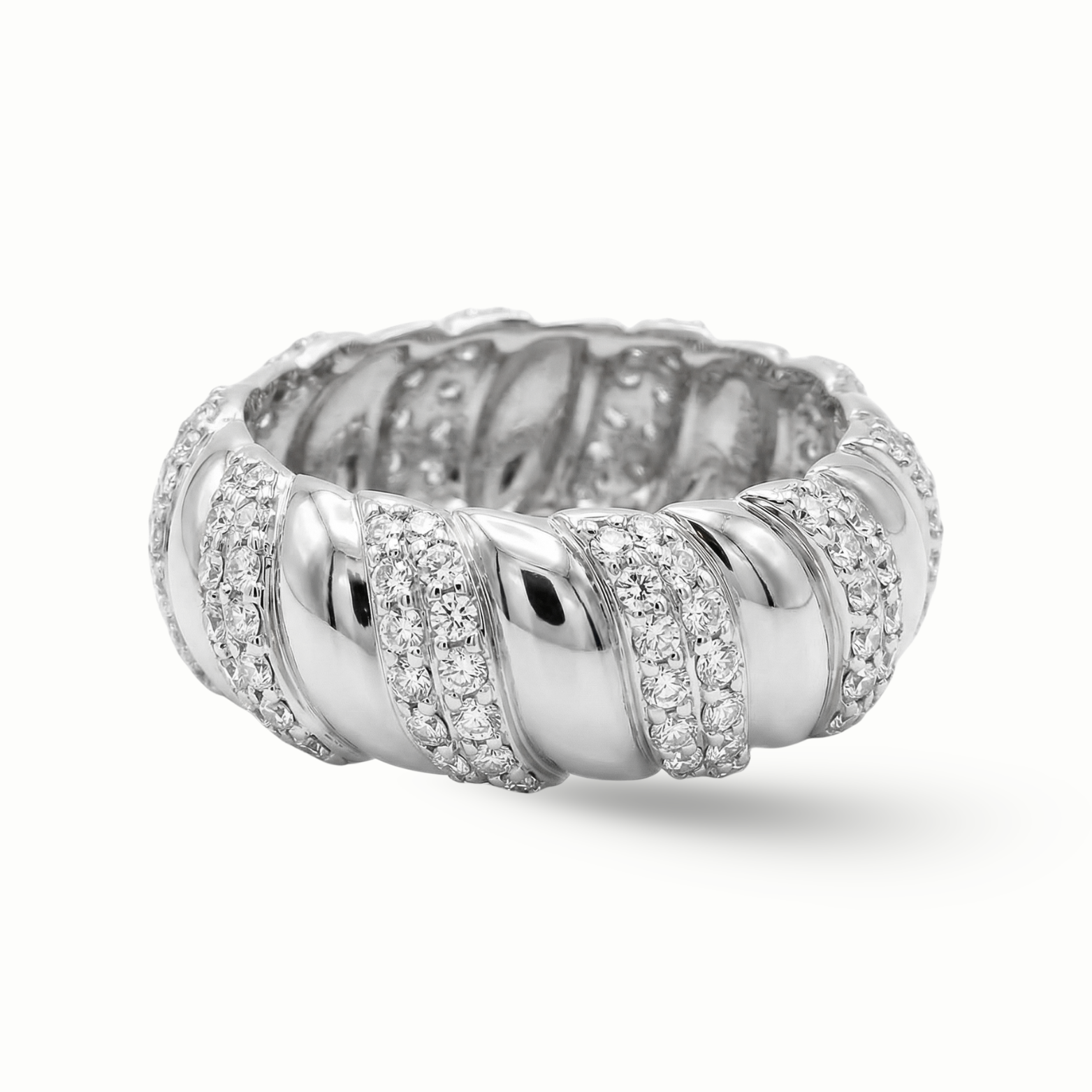 Luxury Edit Spiral Diamond Ring