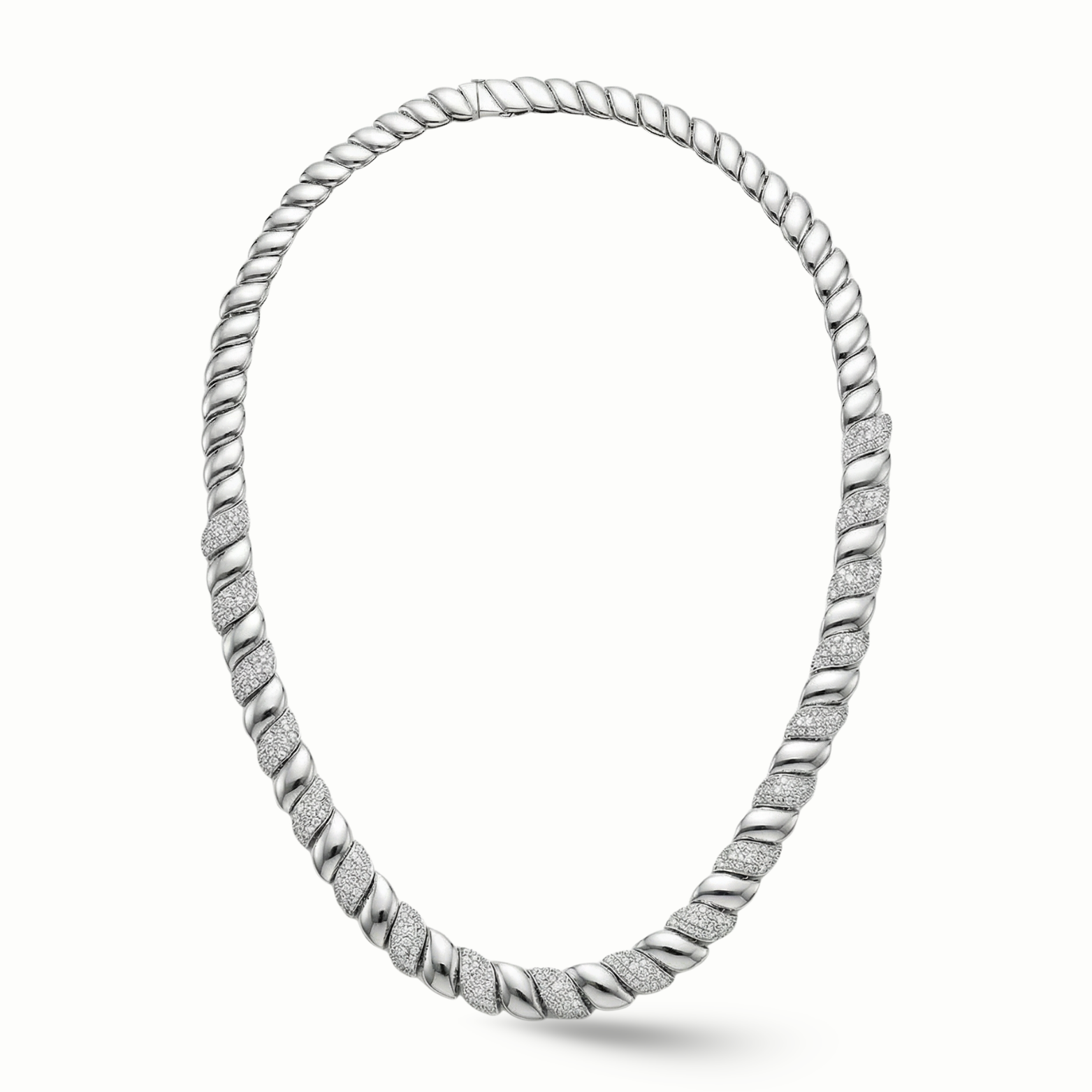 Luxury edit Spiral Diamond Necklace