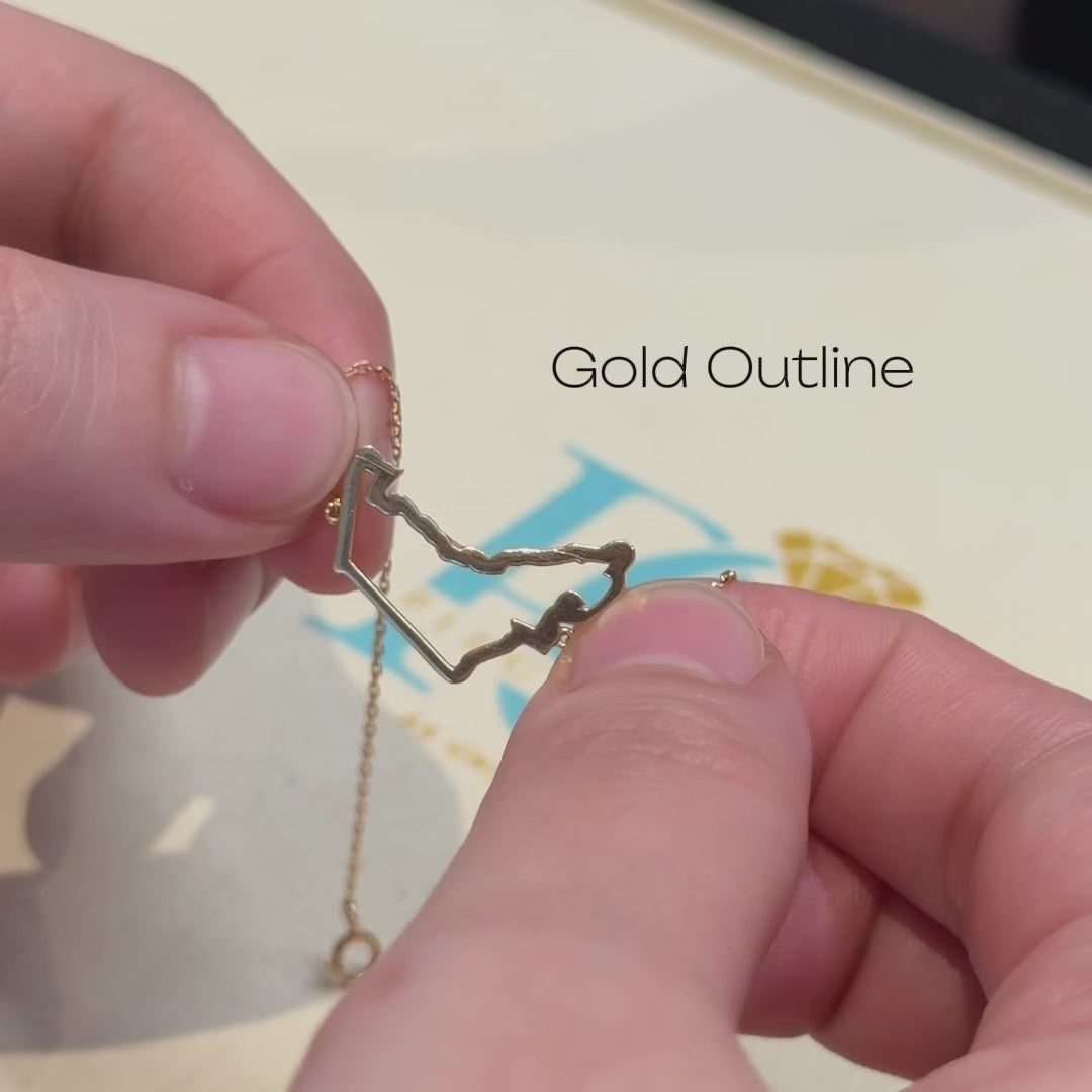 UAE Map Bracelet