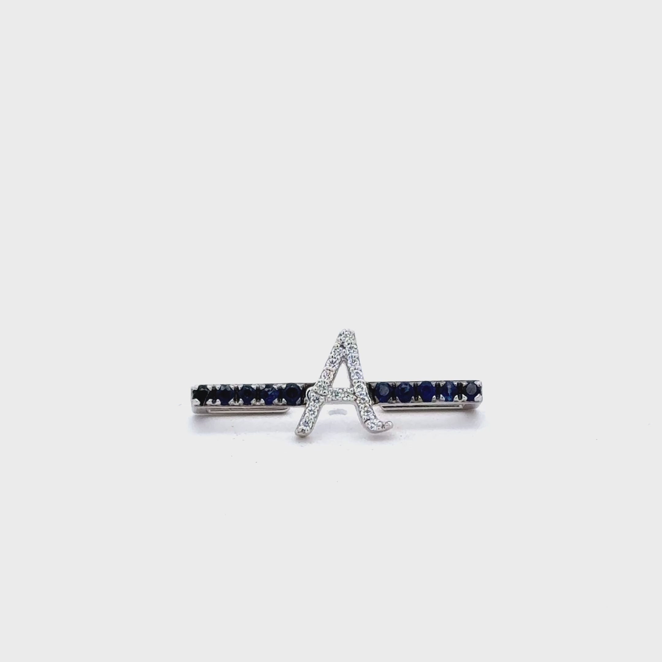 Zeeana Diamond Alphabet And Birthstone Watch Bar