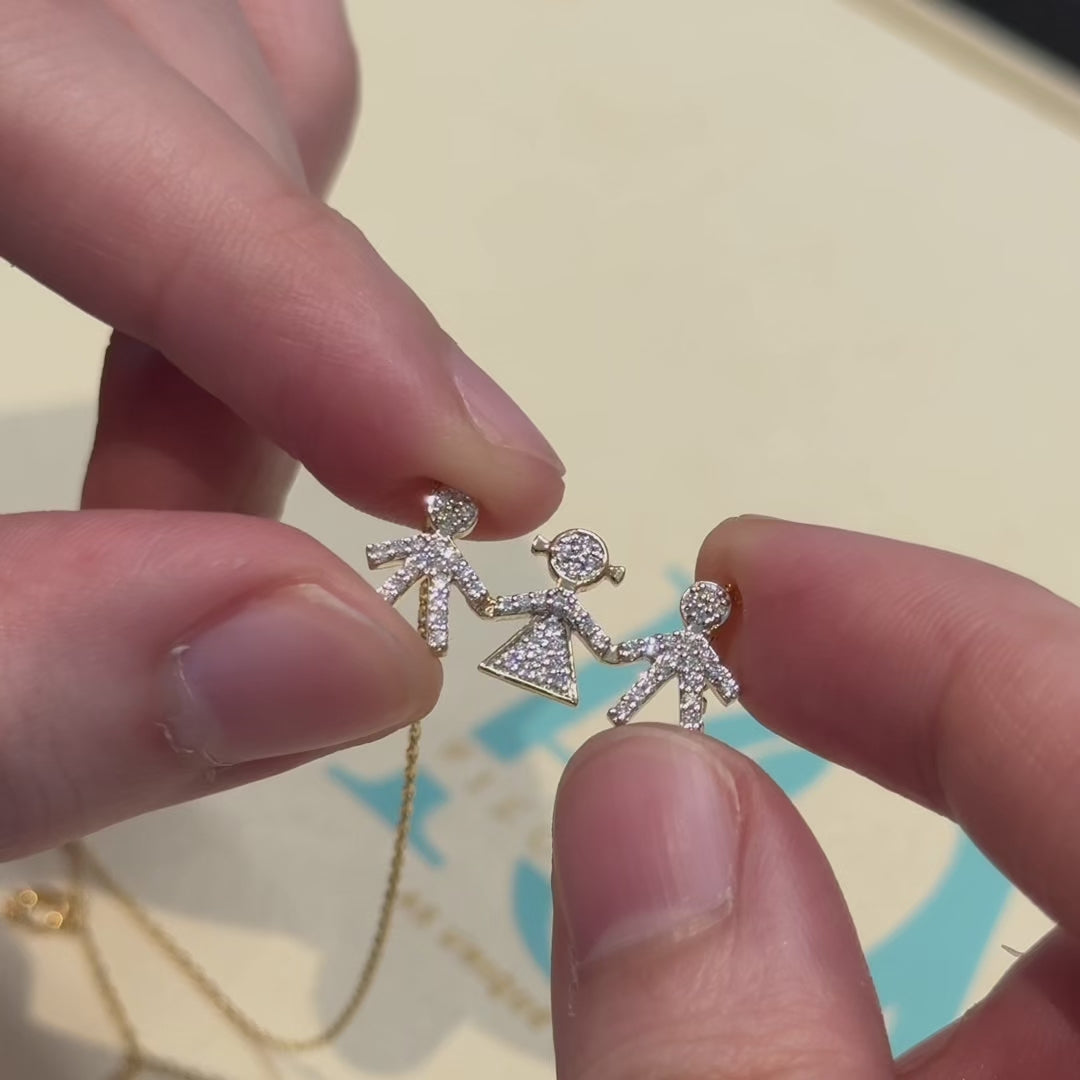 Zeeana Children's Diamond Necklace