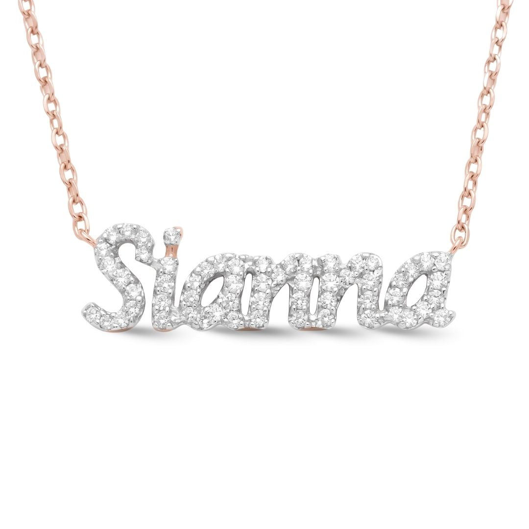 Tiny Treasures Diamond Name Necklace