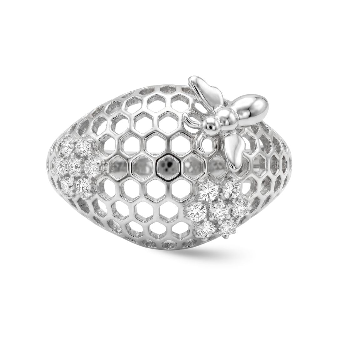 Golden Hive Pinky Ring