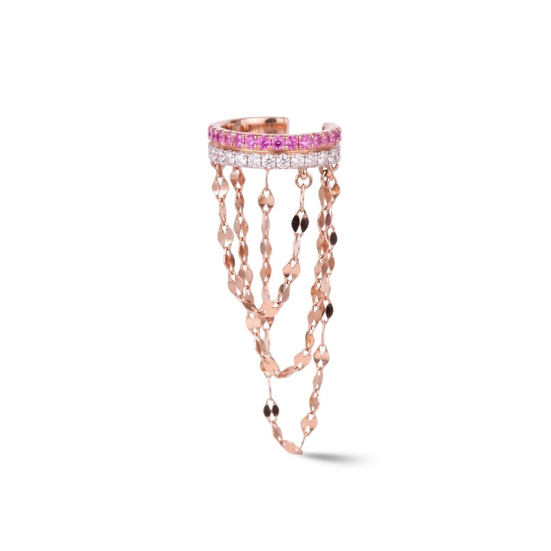 Heartfall Diamond Earcuff