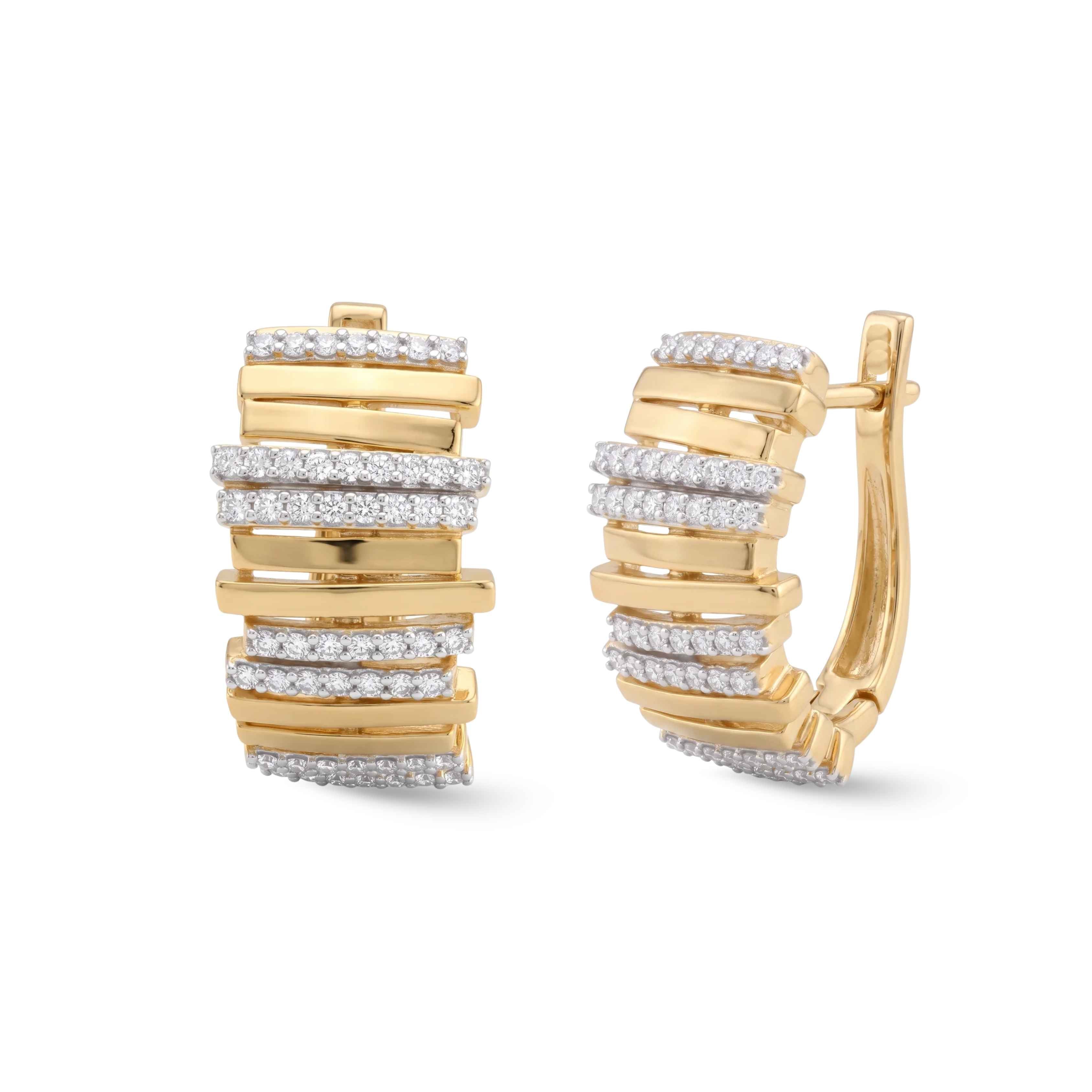Dubai Skyline Diamond Earrings