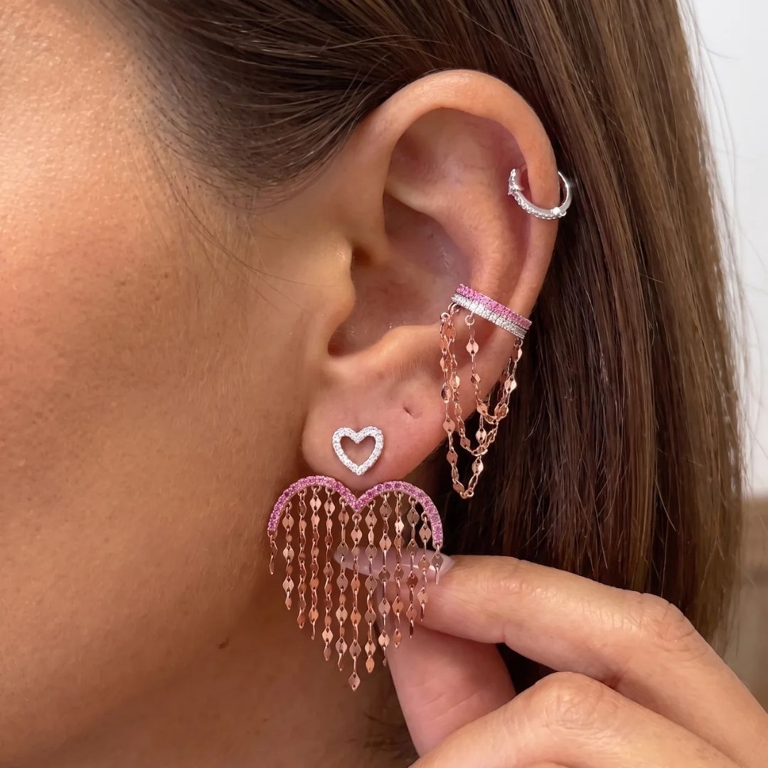 Heartfall Diamond Earcuff