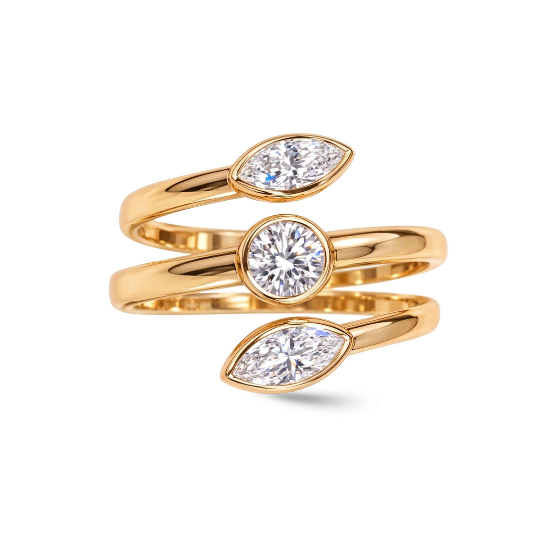Trinity Spring Diamond Pinky Ring – fine jewellery by Piece of You, Dubai