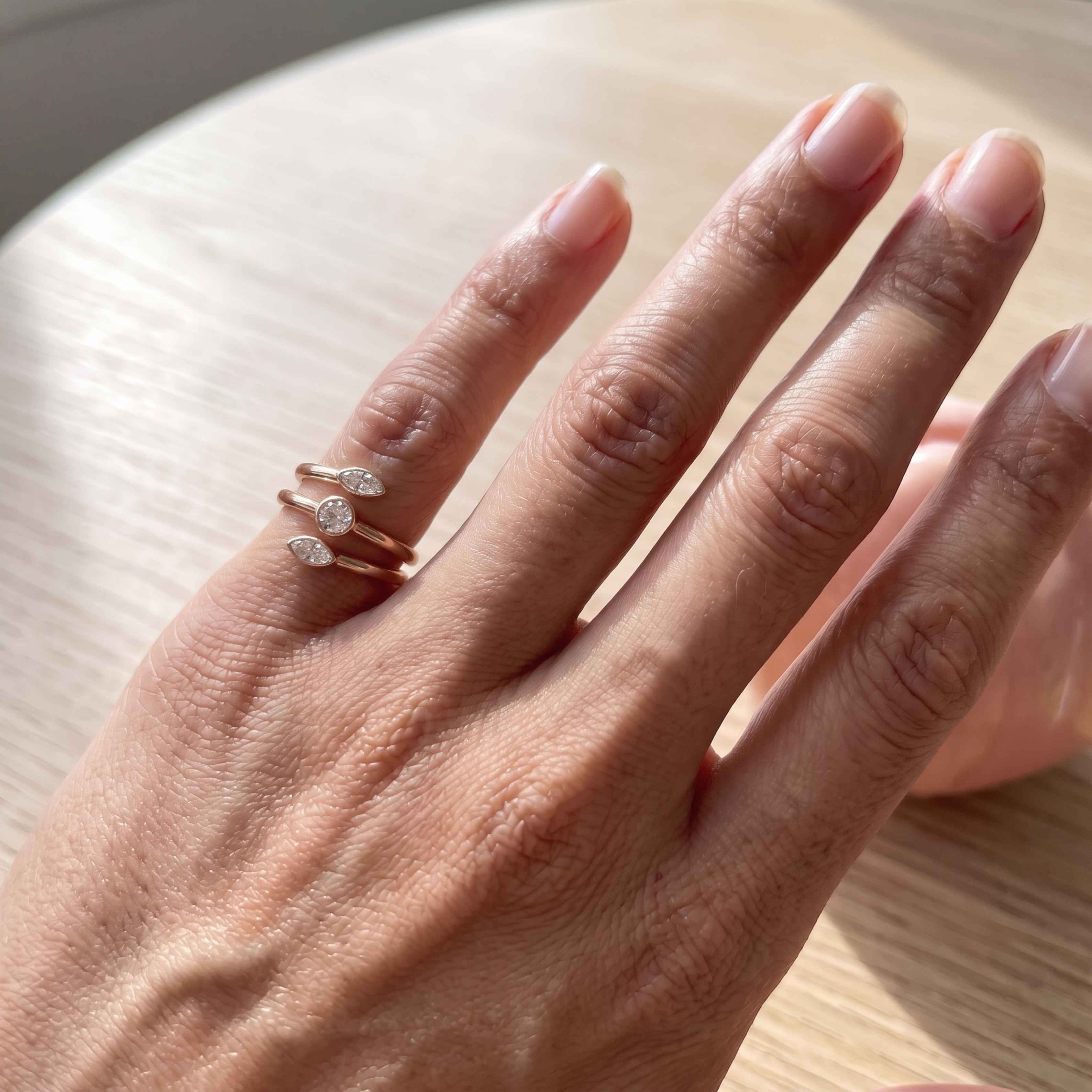 Trinity Spring Diamond Pinky Ring