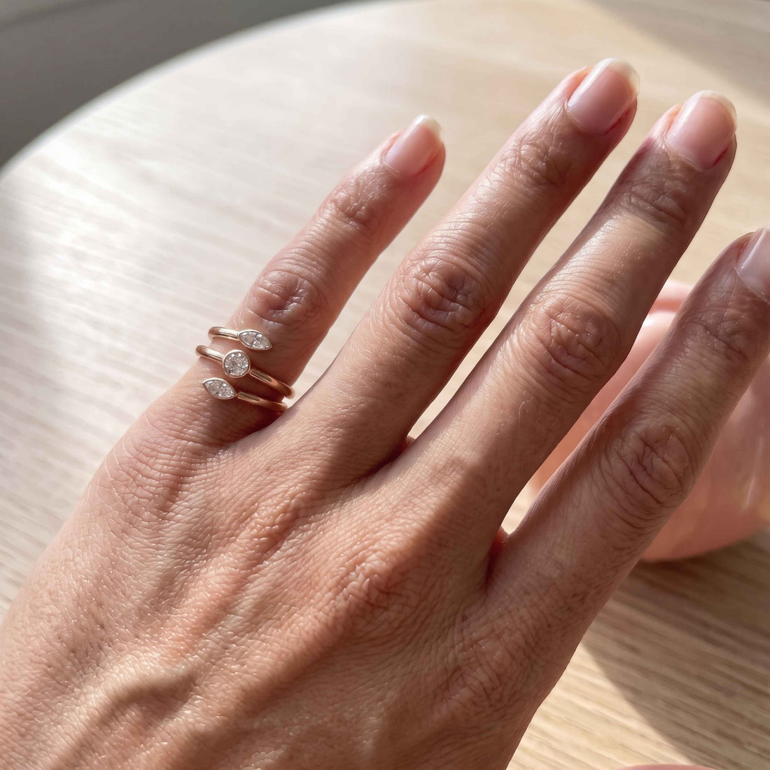 Trinity Spring Diamond Pinky Ring